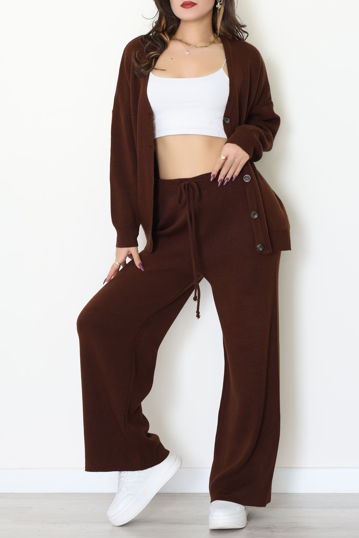 Akrilik Triko Takım Kahve - 31065.1766.