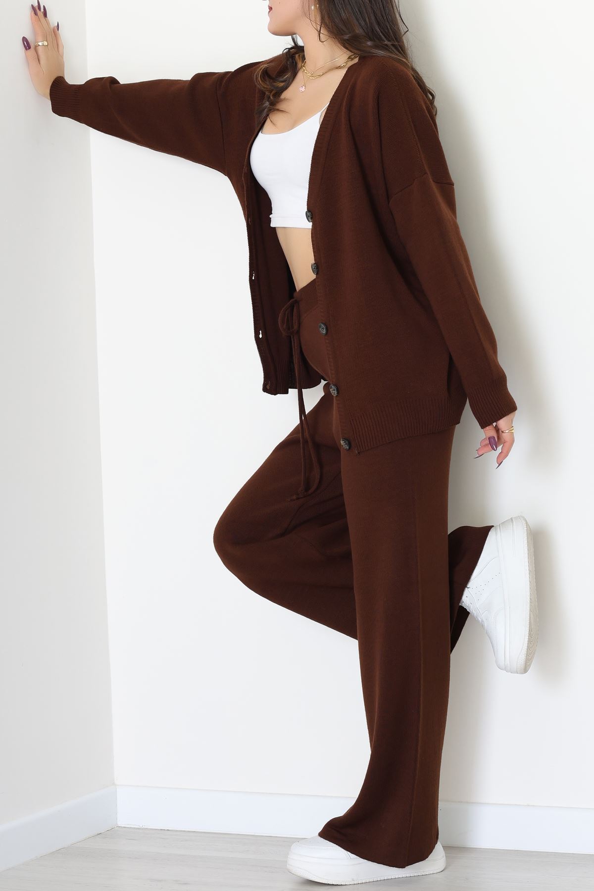 Akrilik Triko Takım Kahve - 31065.1766.