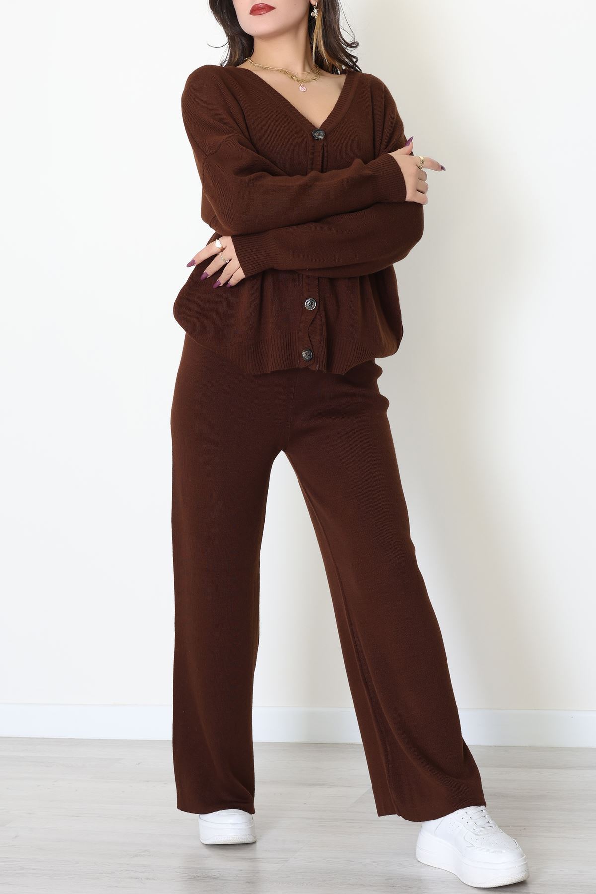 Akrilik Triko Takım Kahve - 31065.1766.