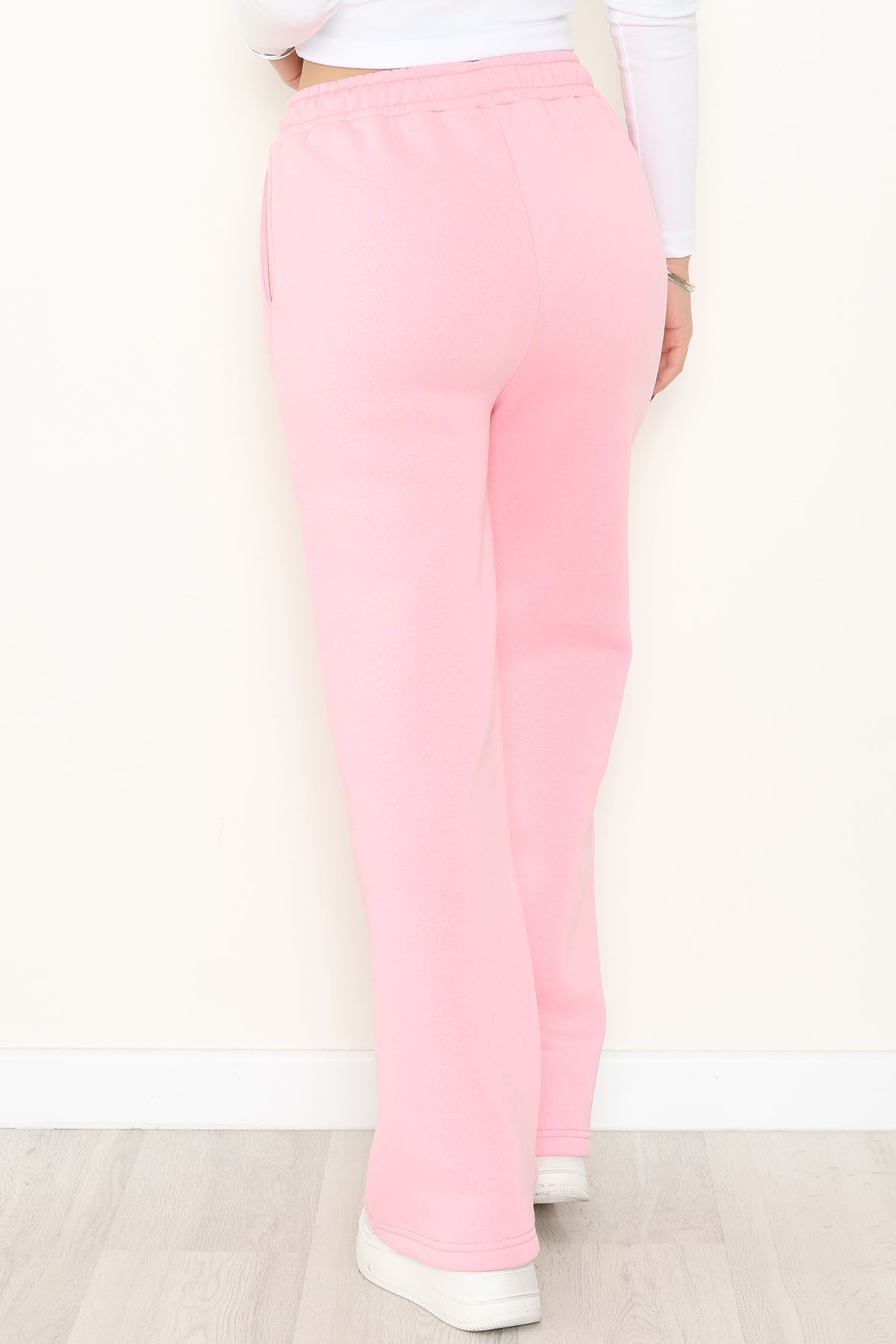 Palazzo 3 İplik Eşofman Altı Pembe - 6000.1247.