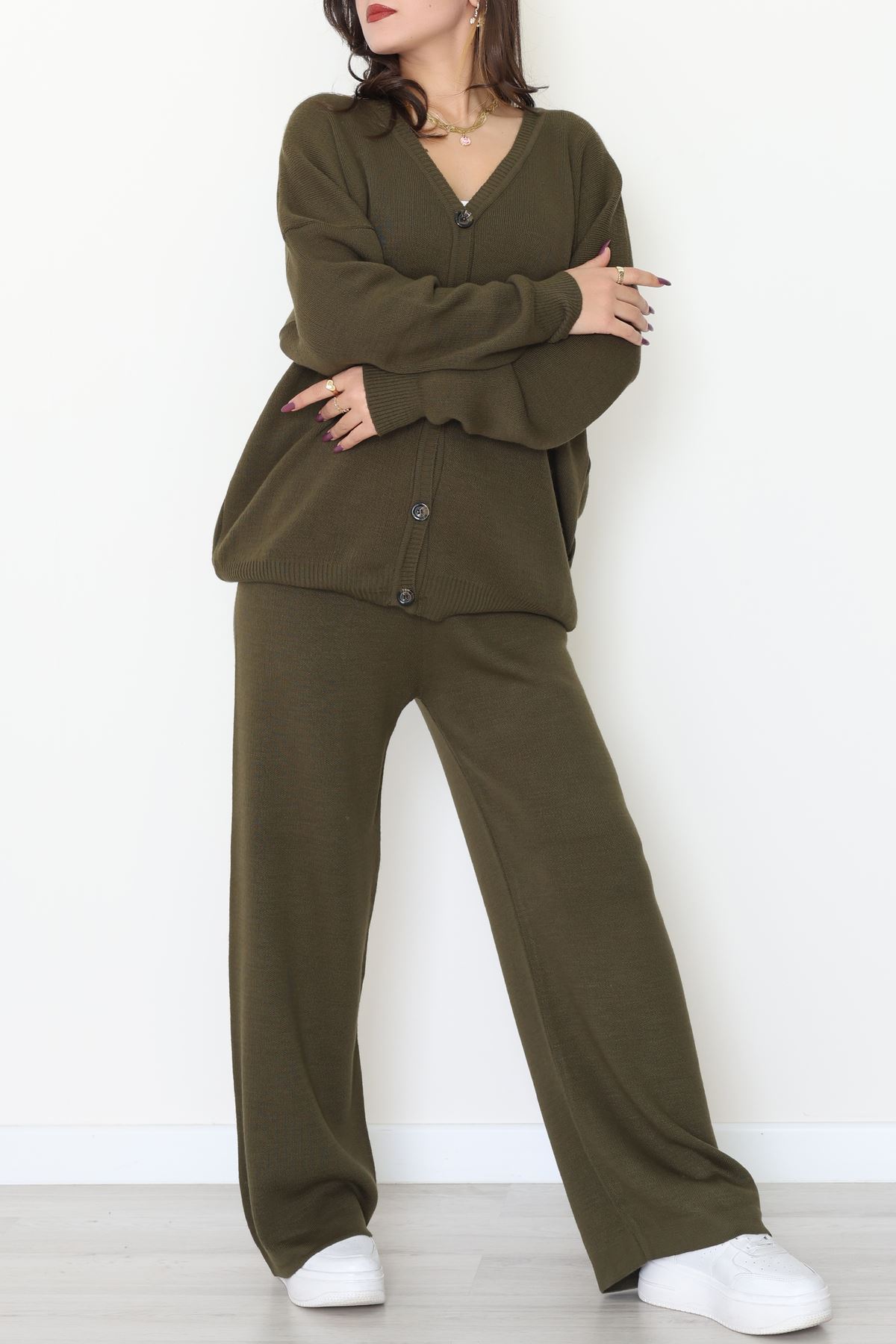 Akrilik Triko Takım Haki - 31065.1766.