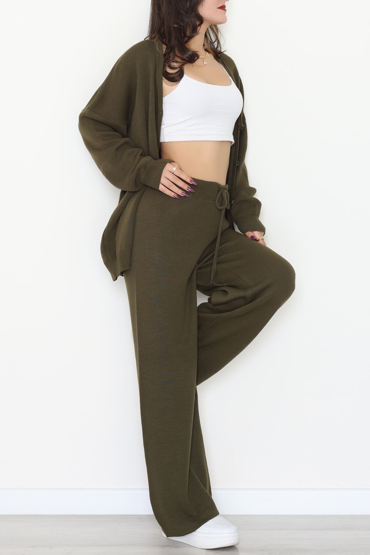 Akrilik Triko Takım Haki - 31065.1766.