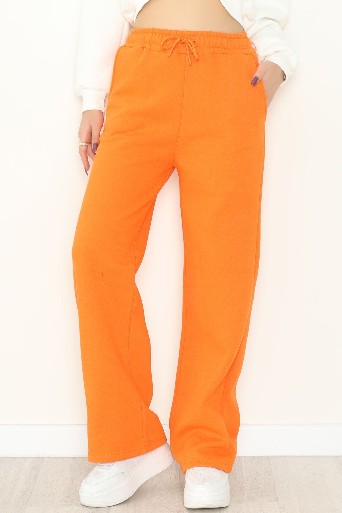 Palazzo 3 İplik Eşofman Altı Turuncu - 6000.1247.