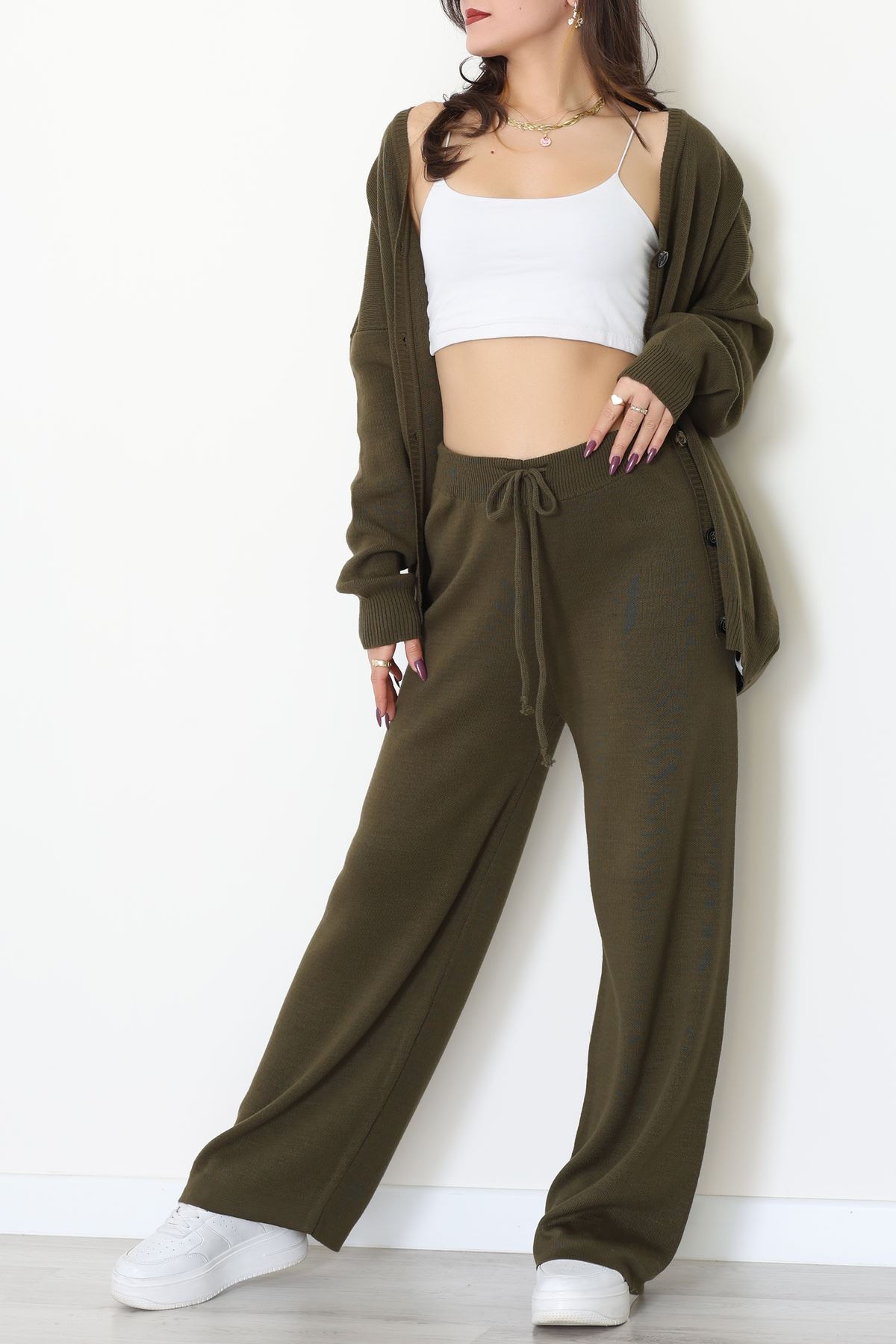 Akrilik Triko Takım Haki - 31065.1766.