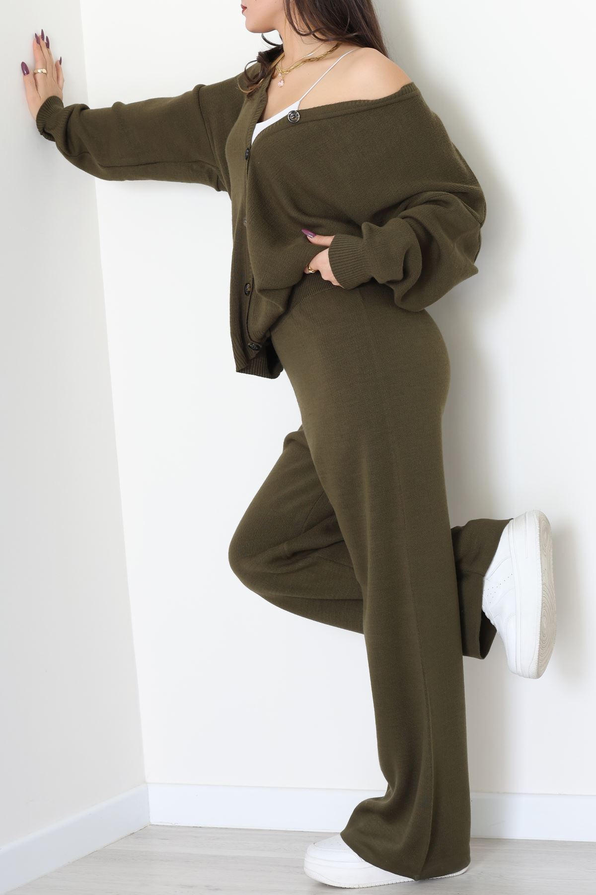 Akrilik Triko Takım Haki - 31065.1766.