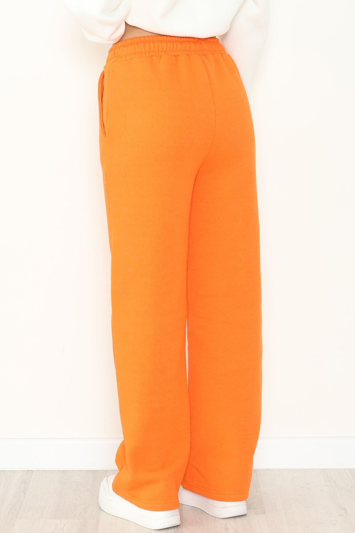 Palazzo 3 İplik Eşofman Altı Turuncu - 6000.1247.