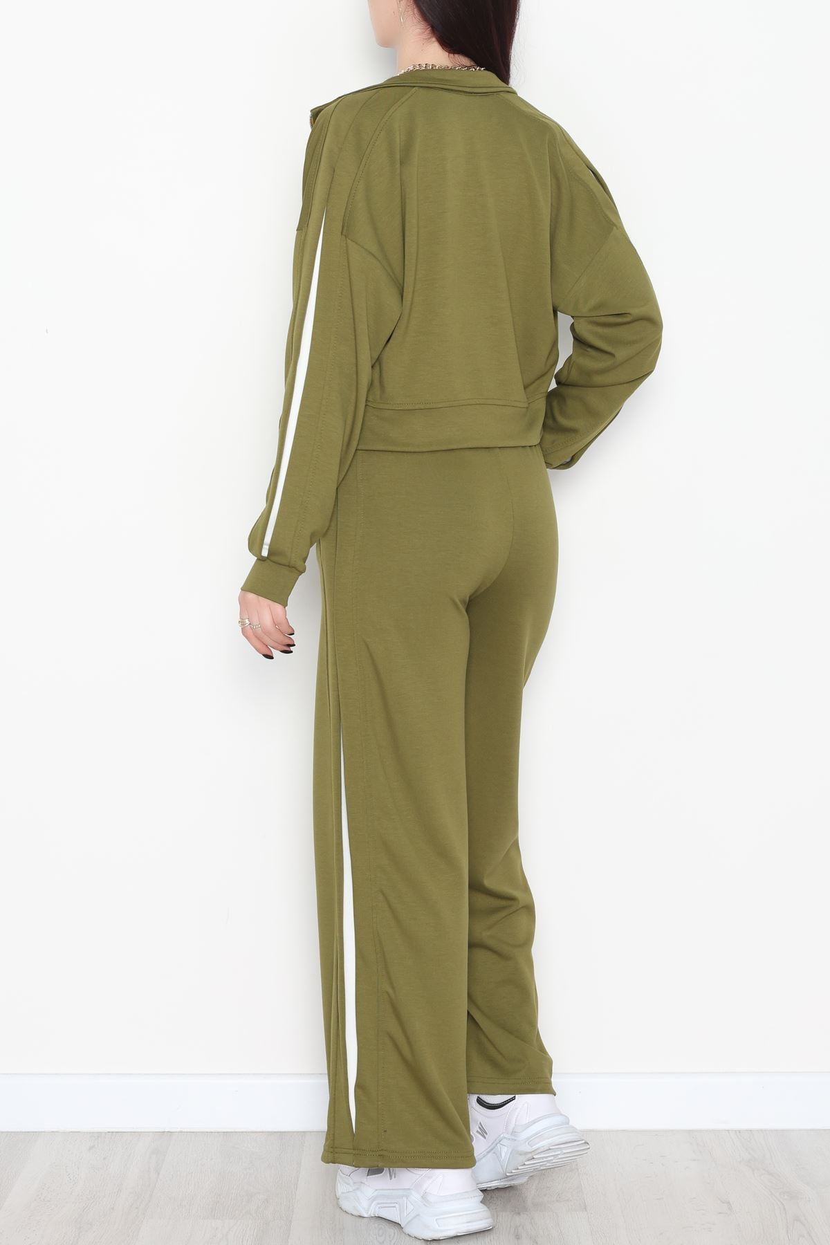 Gizli Şerit Modal Kumaş Takım Yeşil - 4134.1247.