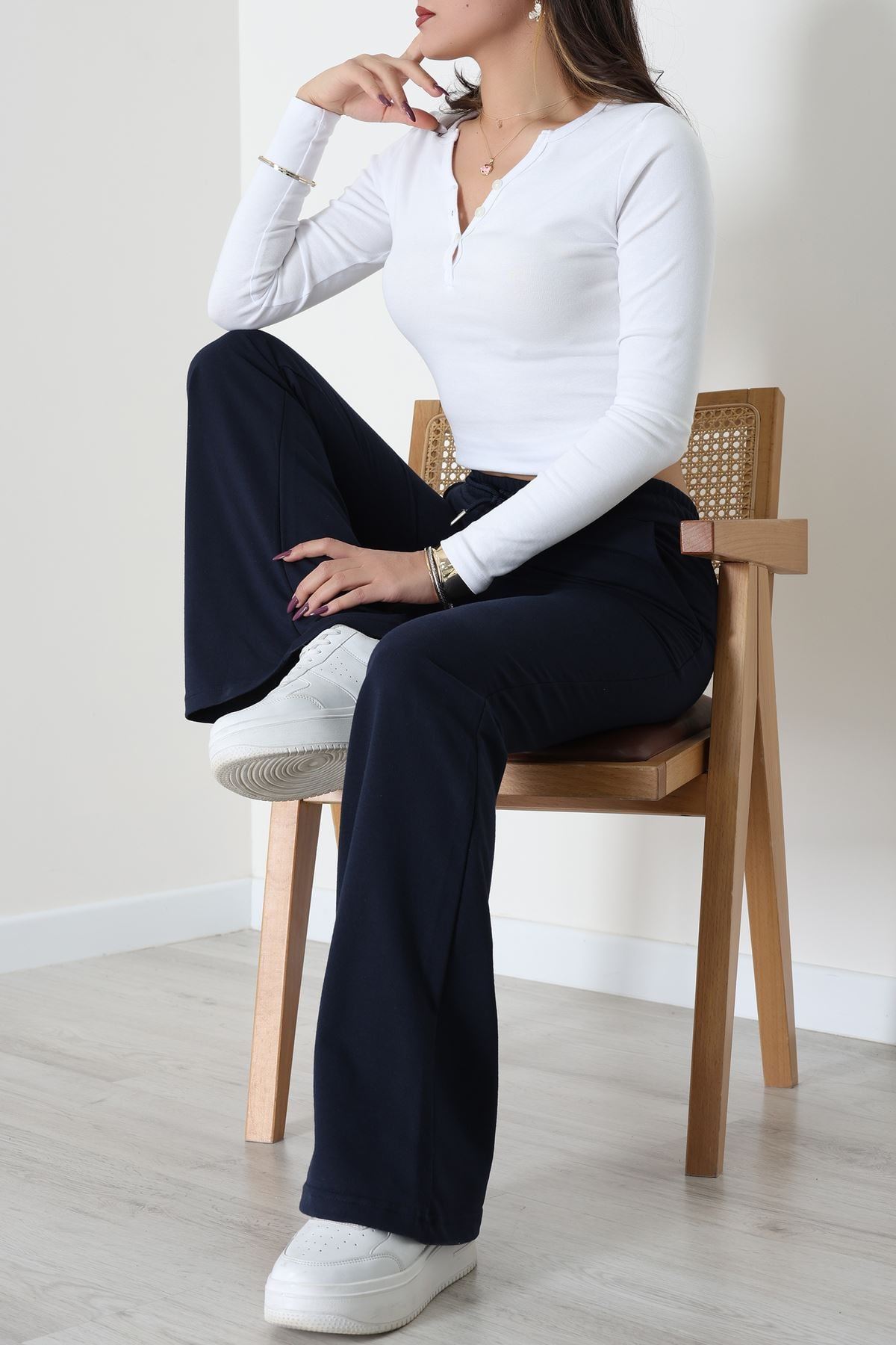 2 İplik İspanyol Paça Eşofman Altı Laci - 52118.1857.