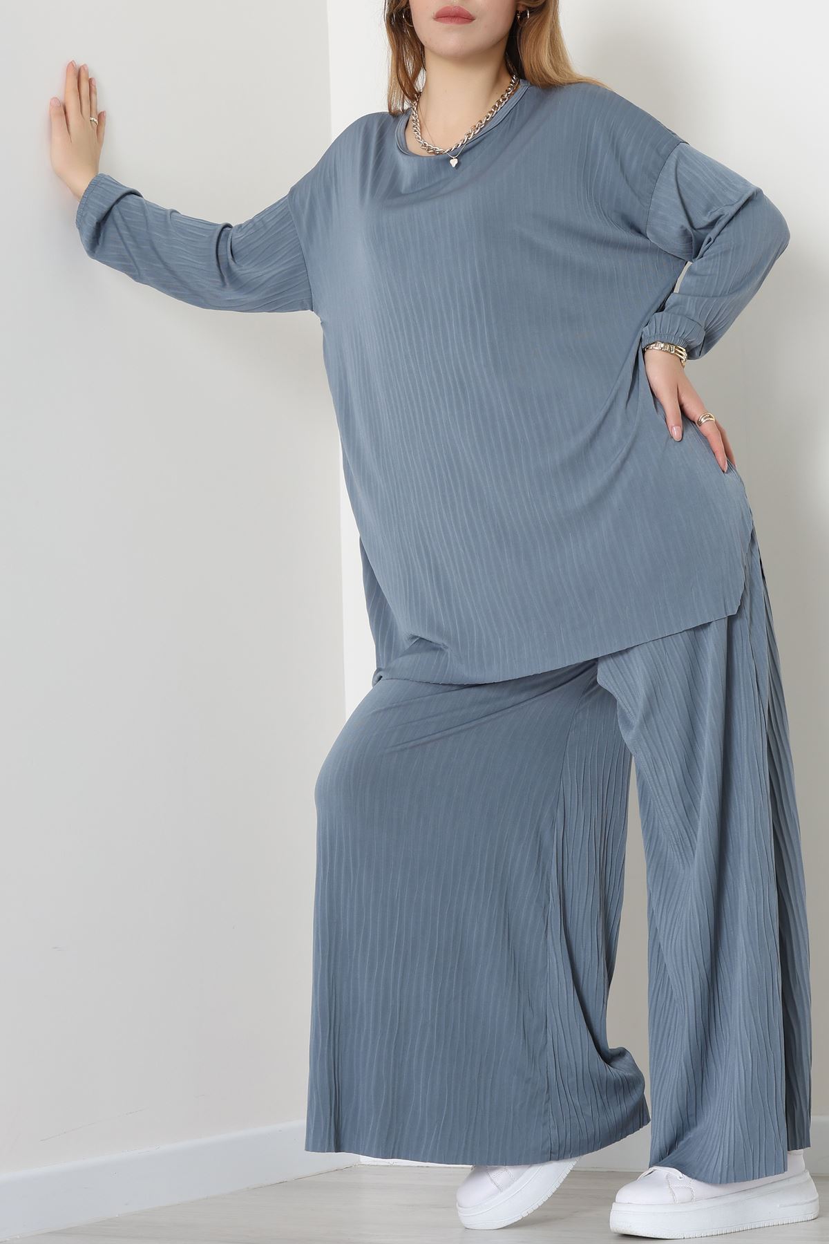 Sandy Crash Kumaş İkili Takım Gri - 42667.1949.