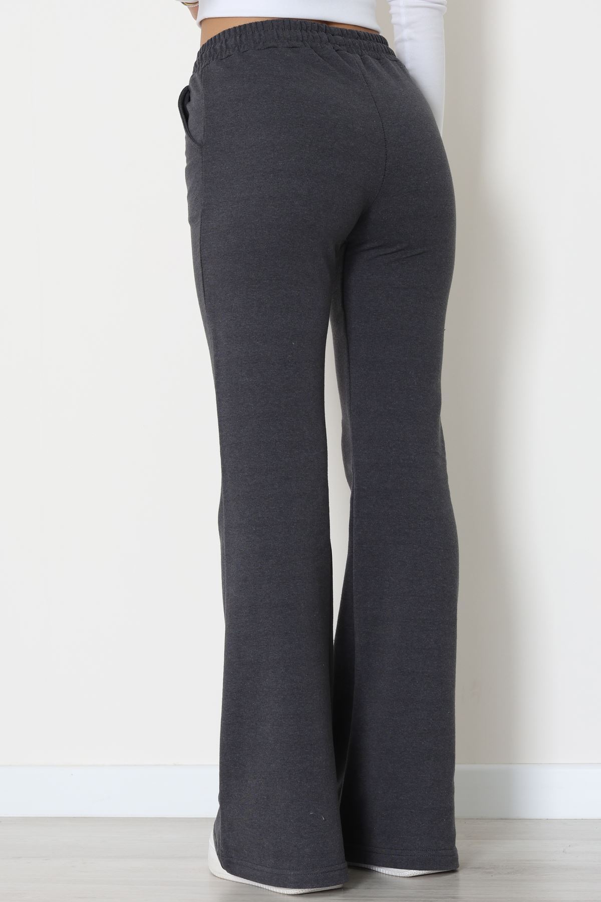 2 İplik İspanyol Paça Eşofman Altı Füme - 52118.1857.