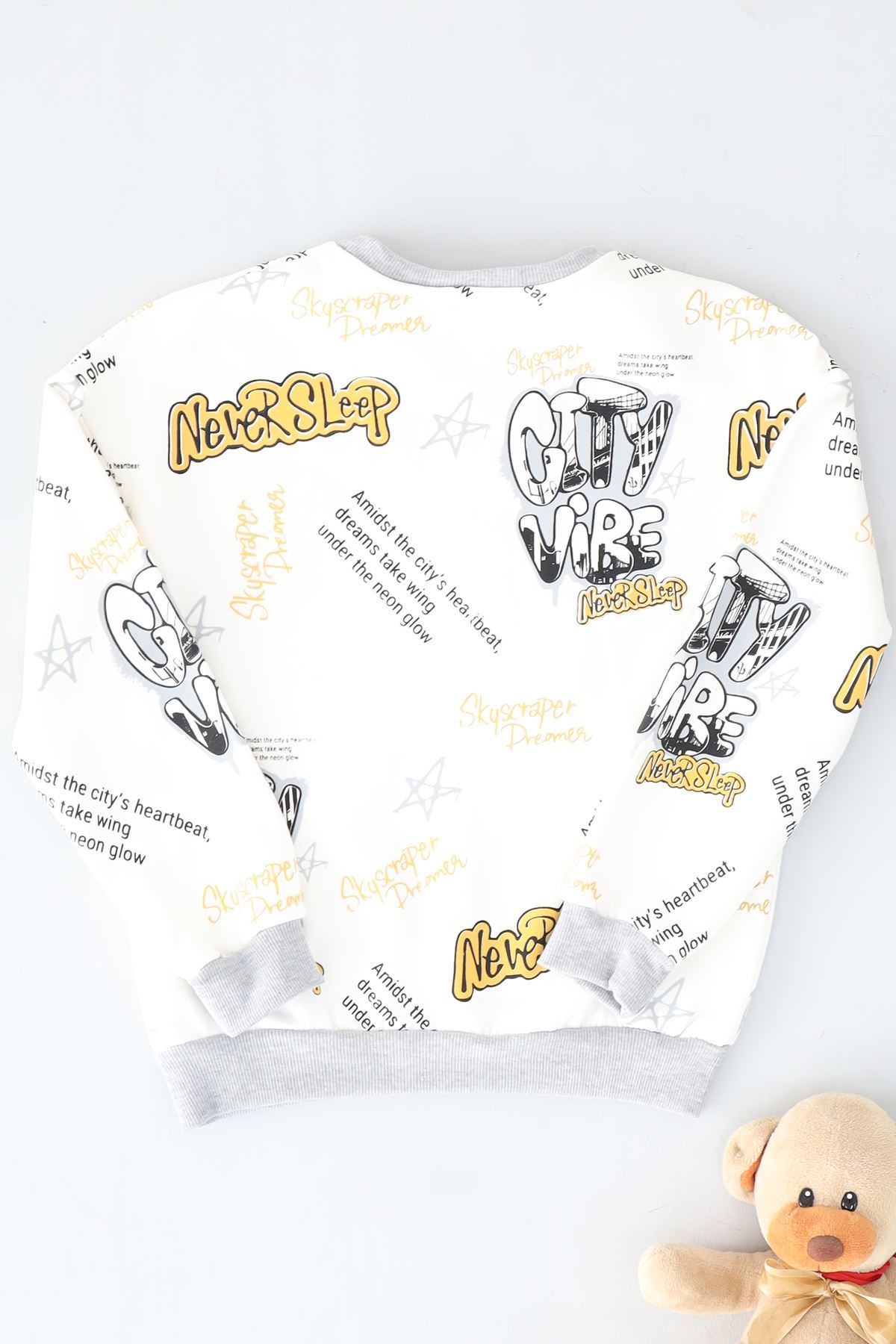 8-12 Yaş Çocuk Sweat Gri - 325545.1576.