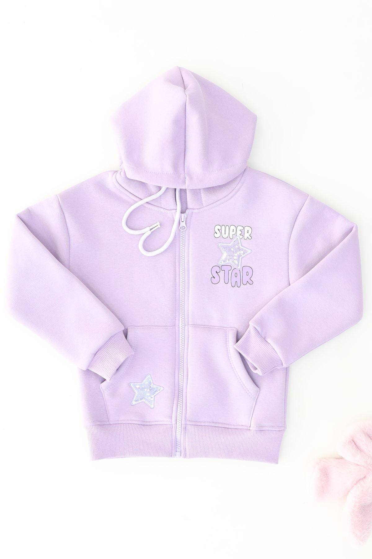 5-8 Yaş Çocuk Sweat Lila - 6264345.1576.