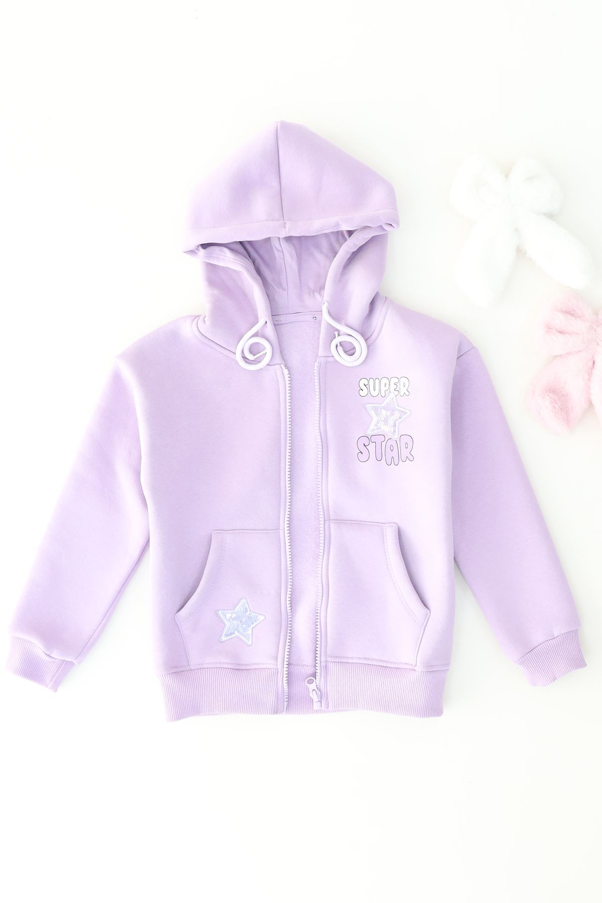 5-8 Yaş Çocuk Sweat Lila - 6264345.1576.