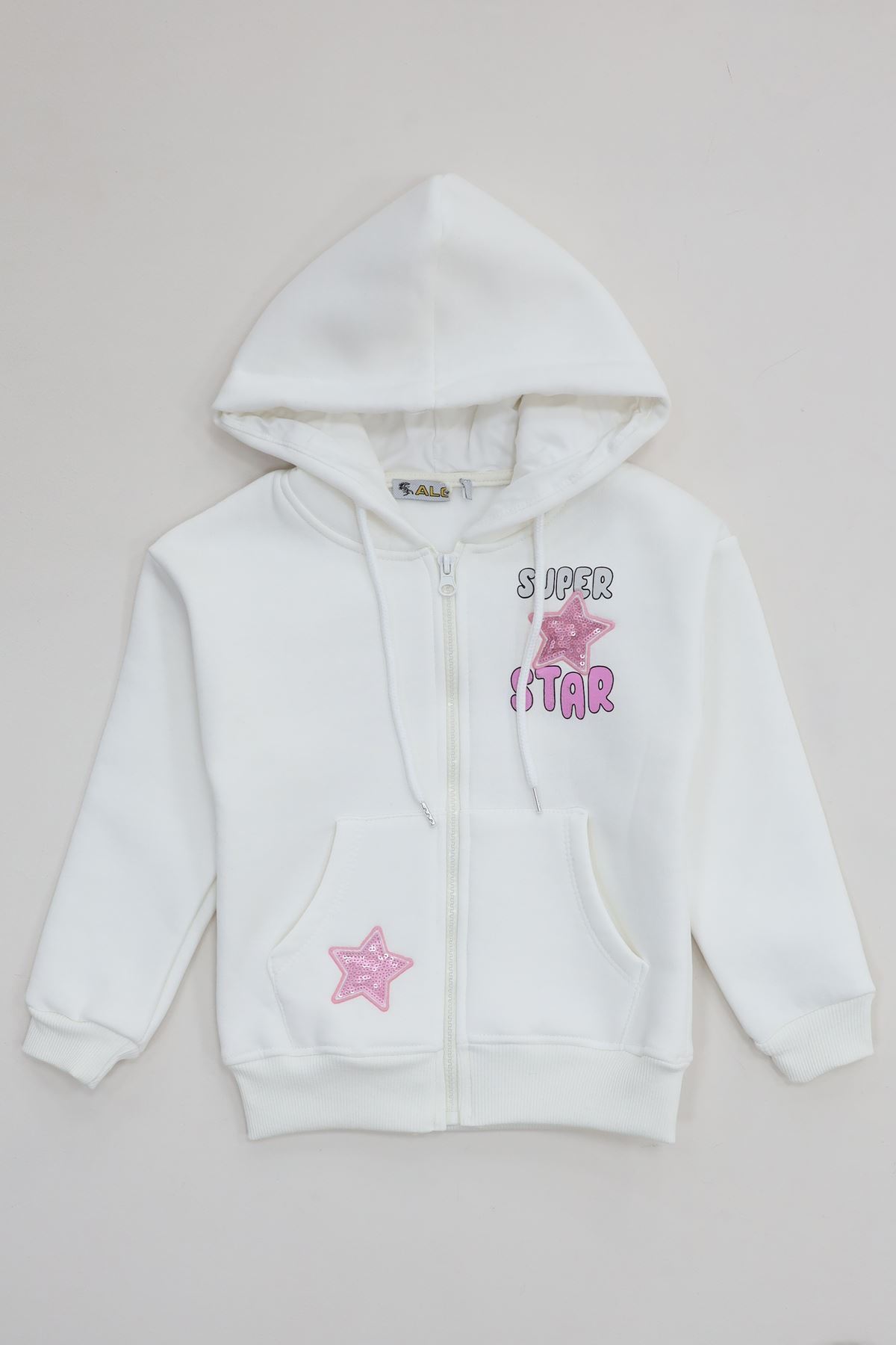 5-8 Yaş Çocuk Sweat Beyaz - 6264345.1576.