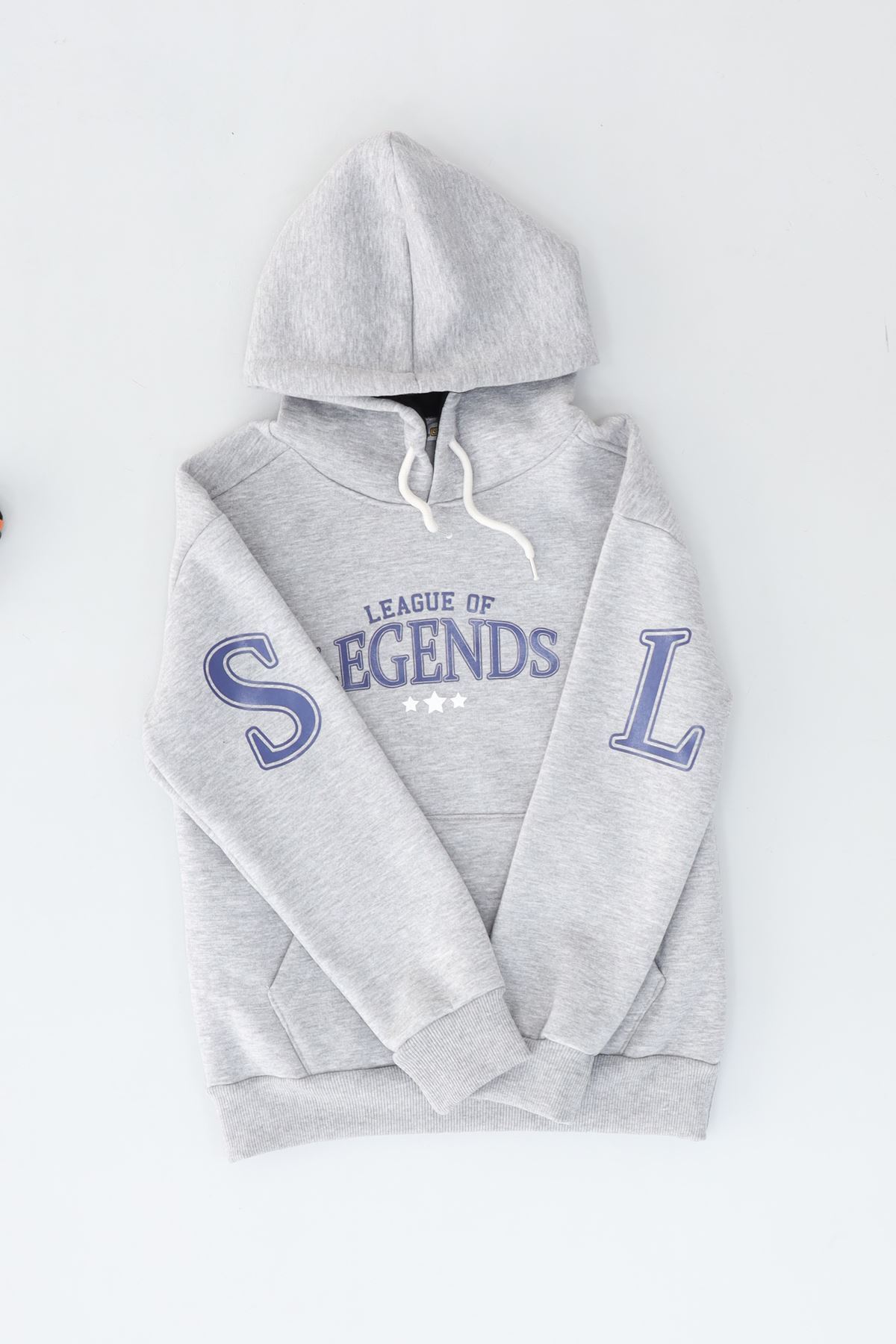 3 İplik Şardonlu Sweat Gri - 3264101.1576.