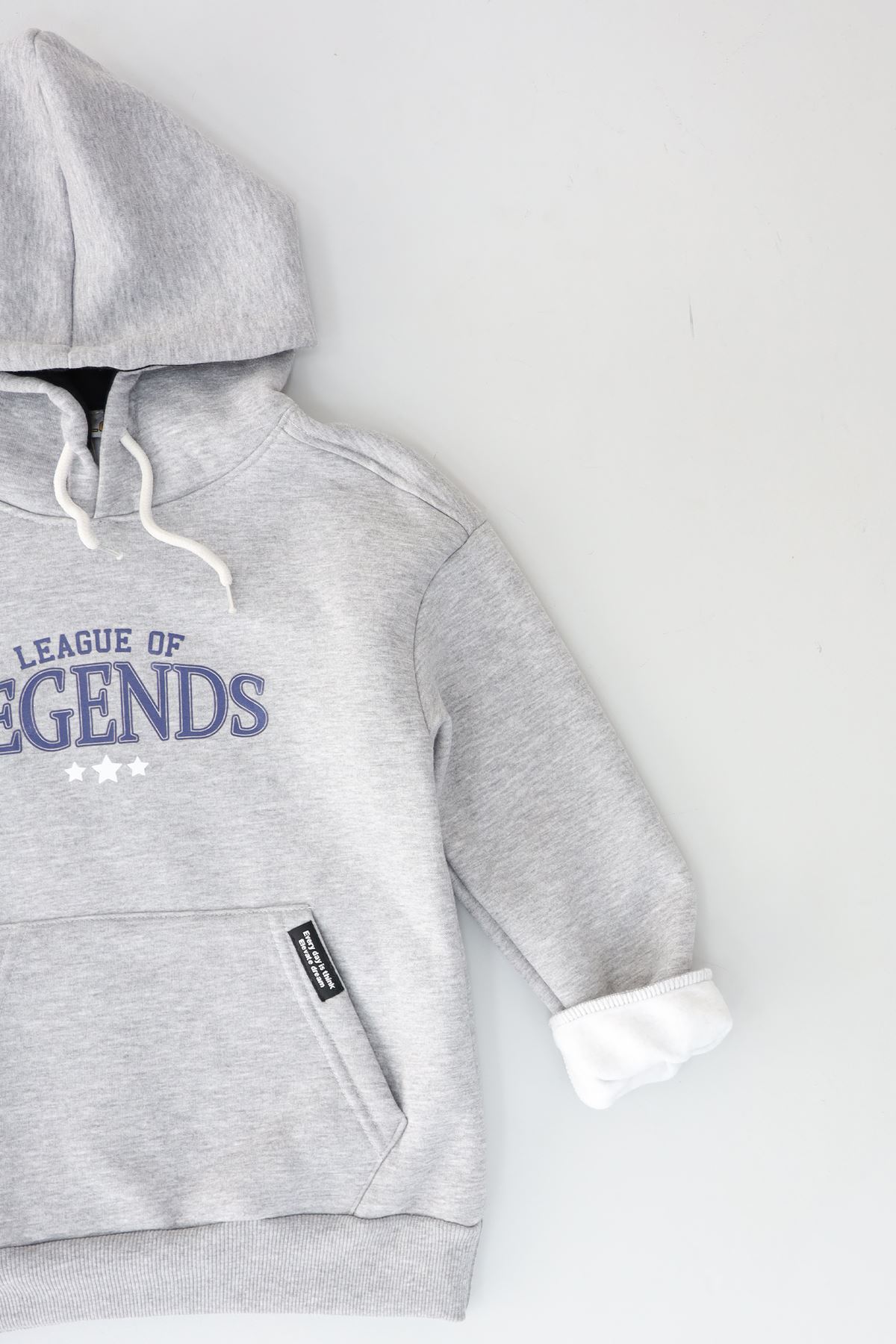 3 İplik Şardonlu Sweat Gri - 3264101.1576.