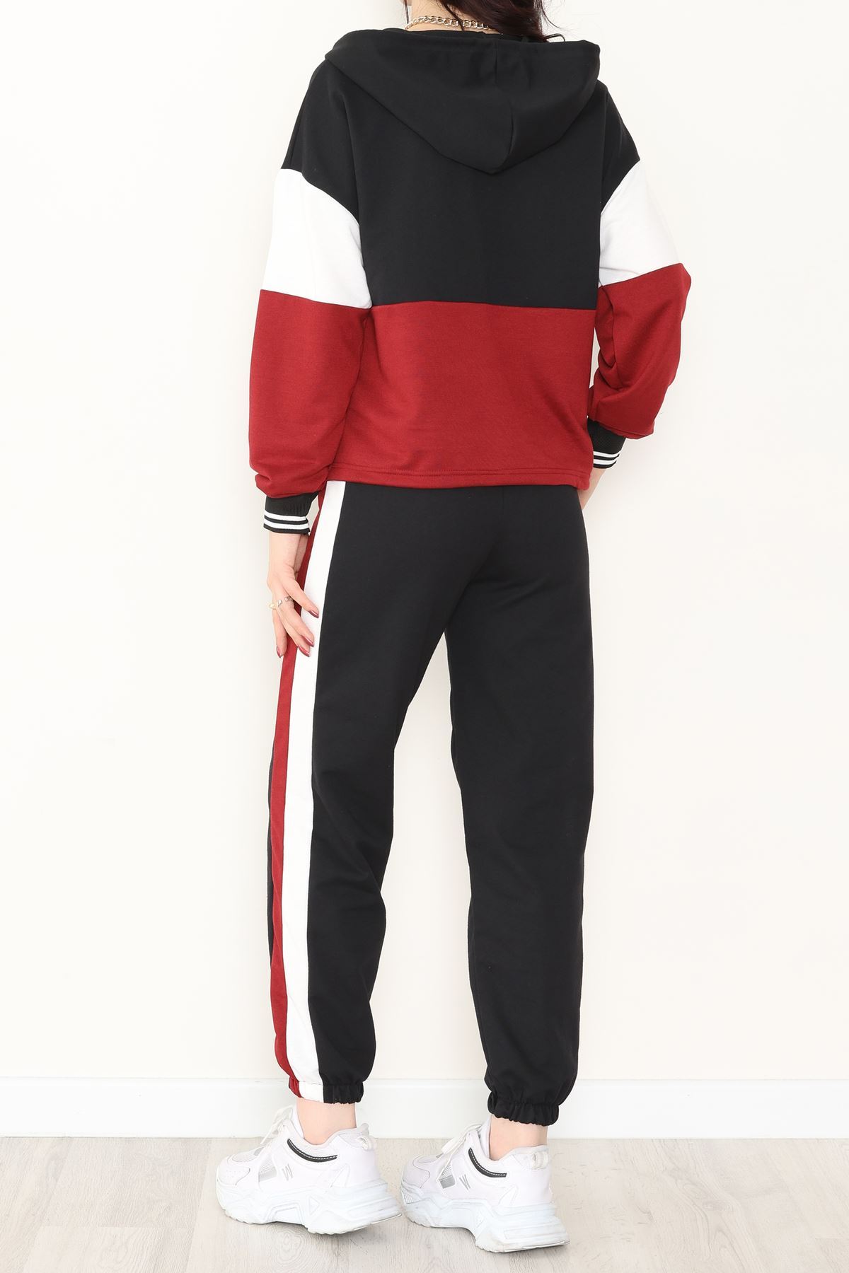 2 İplik Eşofman Takımı Siyahbordo1 - 8122.1005.