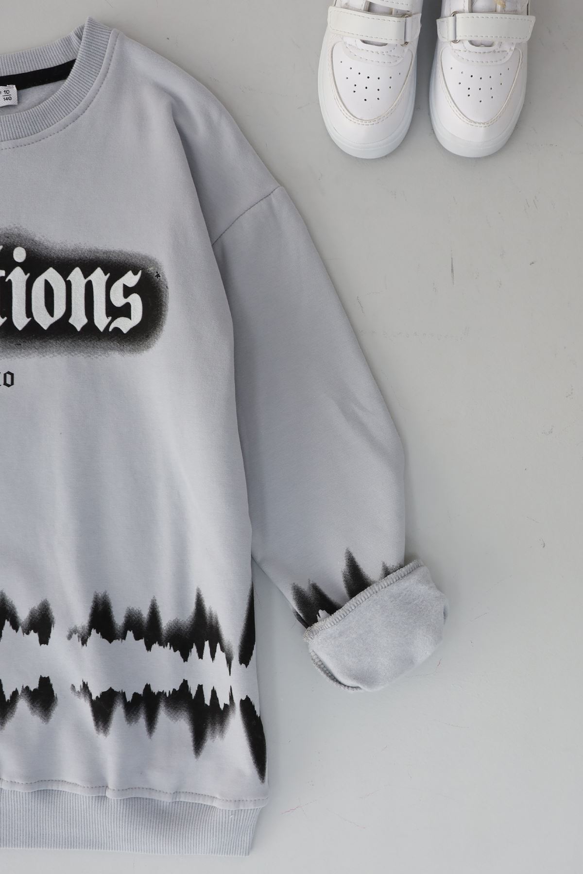 10-13 Yaş İki İplik Şardonlu Sweat Duman - 3264128.1576.