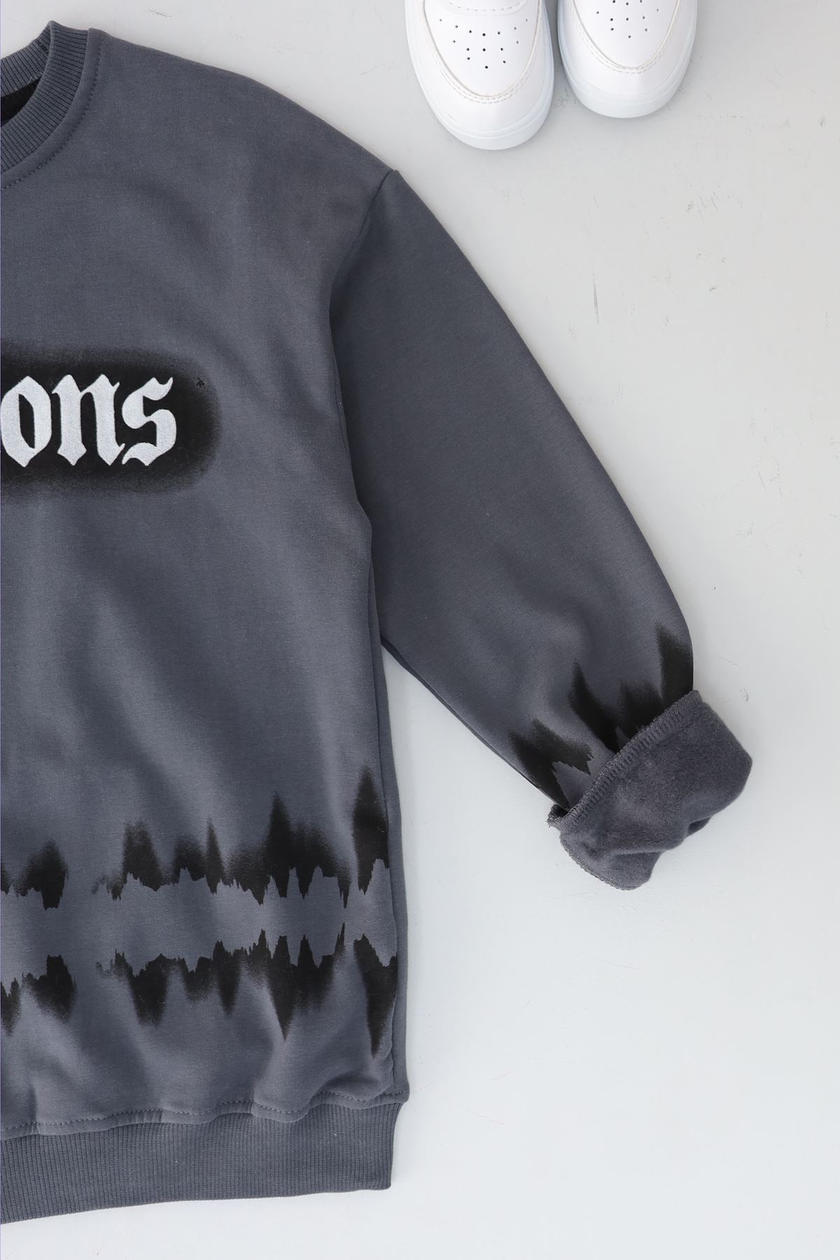 10-13 Yaş İki İplik Şardonlu Sweat Antrasit - 3264128.1576.