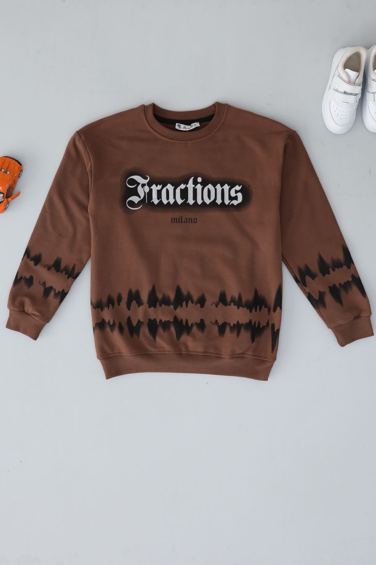 10-13 Yaş İki İplik Şardonlu Sweat Kahve - 3264128.1576.