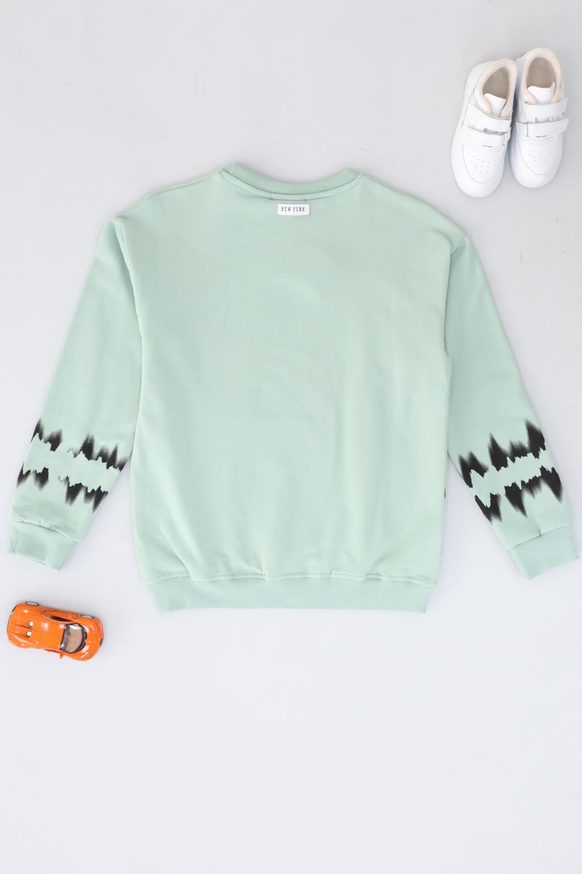 10-13 Yaş İki İplik Şardonlu Sweat Yeşil - 3264128.1576.