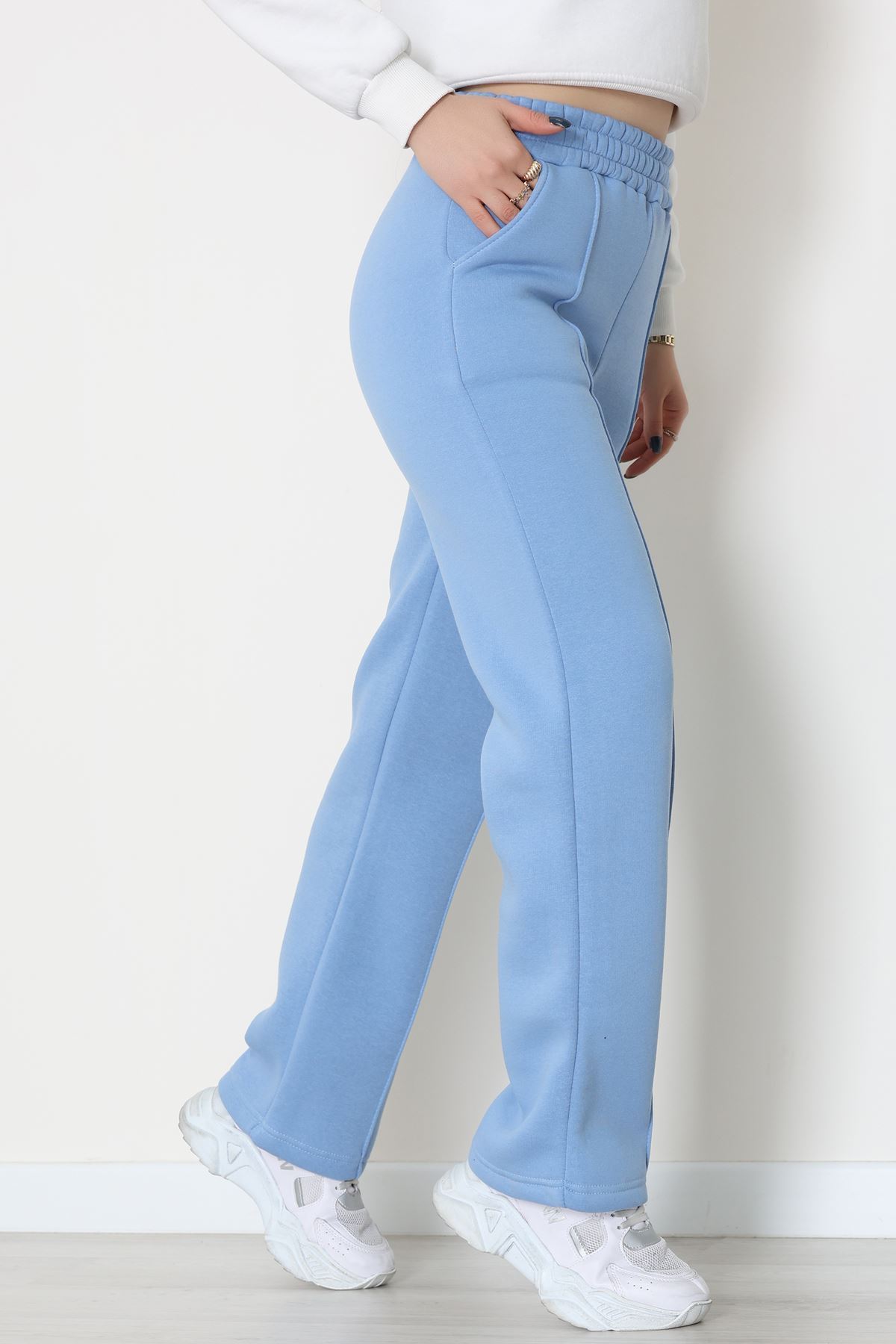 3 İplik Önü Çımalı Eşofman Altı Bebemavi - 42520.1878.