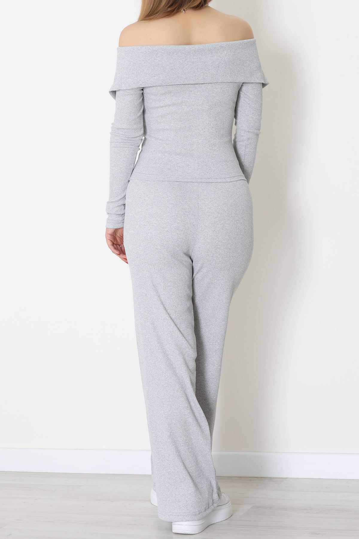 Madonna Yaka Likralı Kaşkorse İkili Takım Gri - 51089.1567.