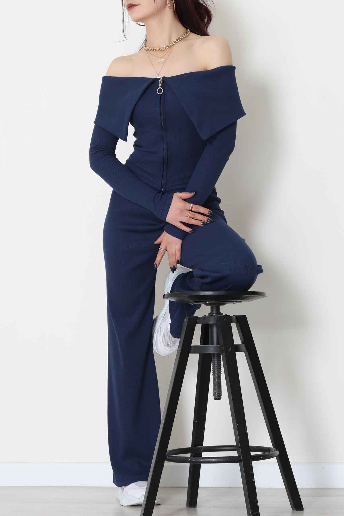 Madonna Yaka Likralı Kaşkorse İkili Takım Lacivert - 51089.1567.