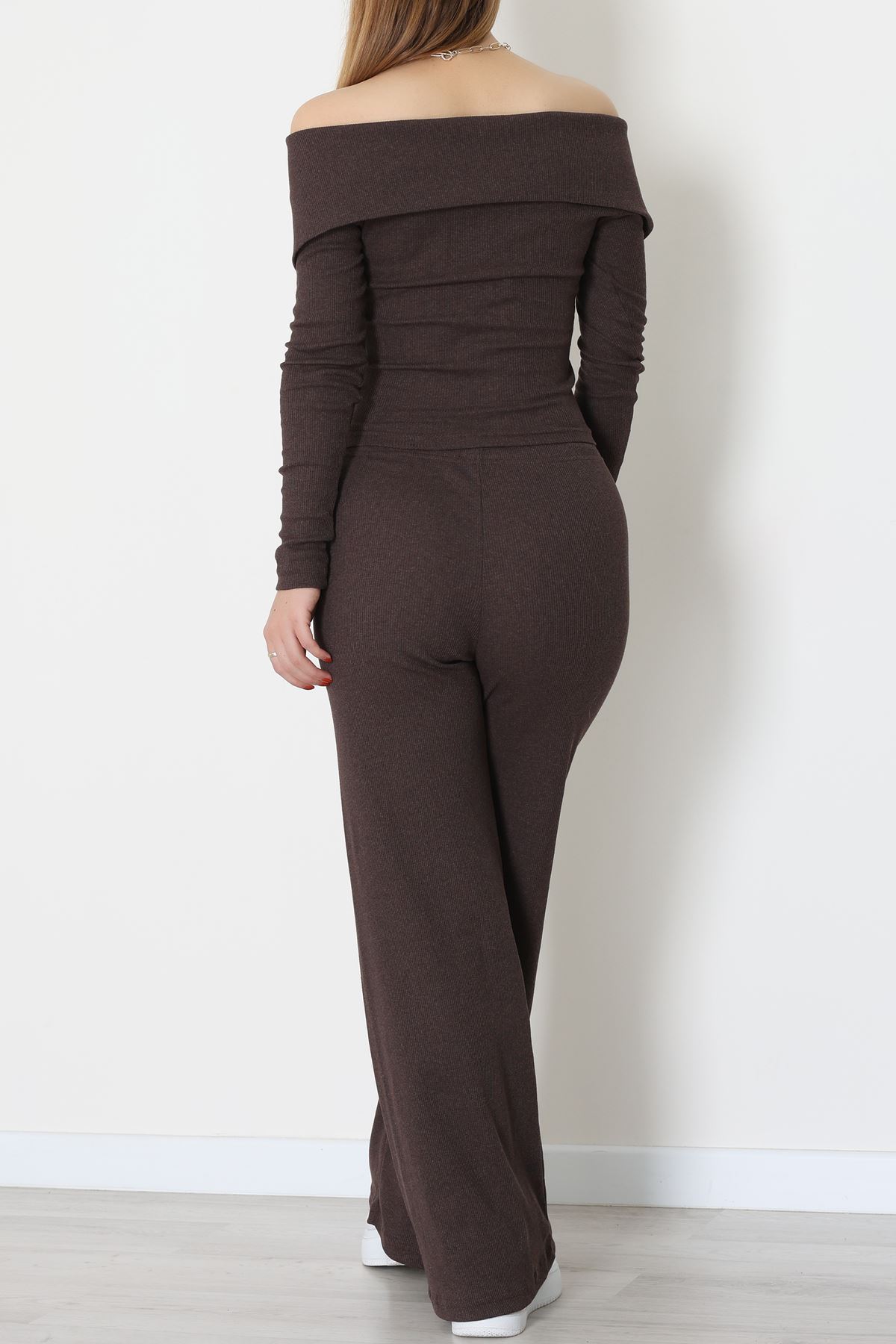 Madonna Yaka Likralı Kaşkorse İkili Takım Kahve - 51089.1567.