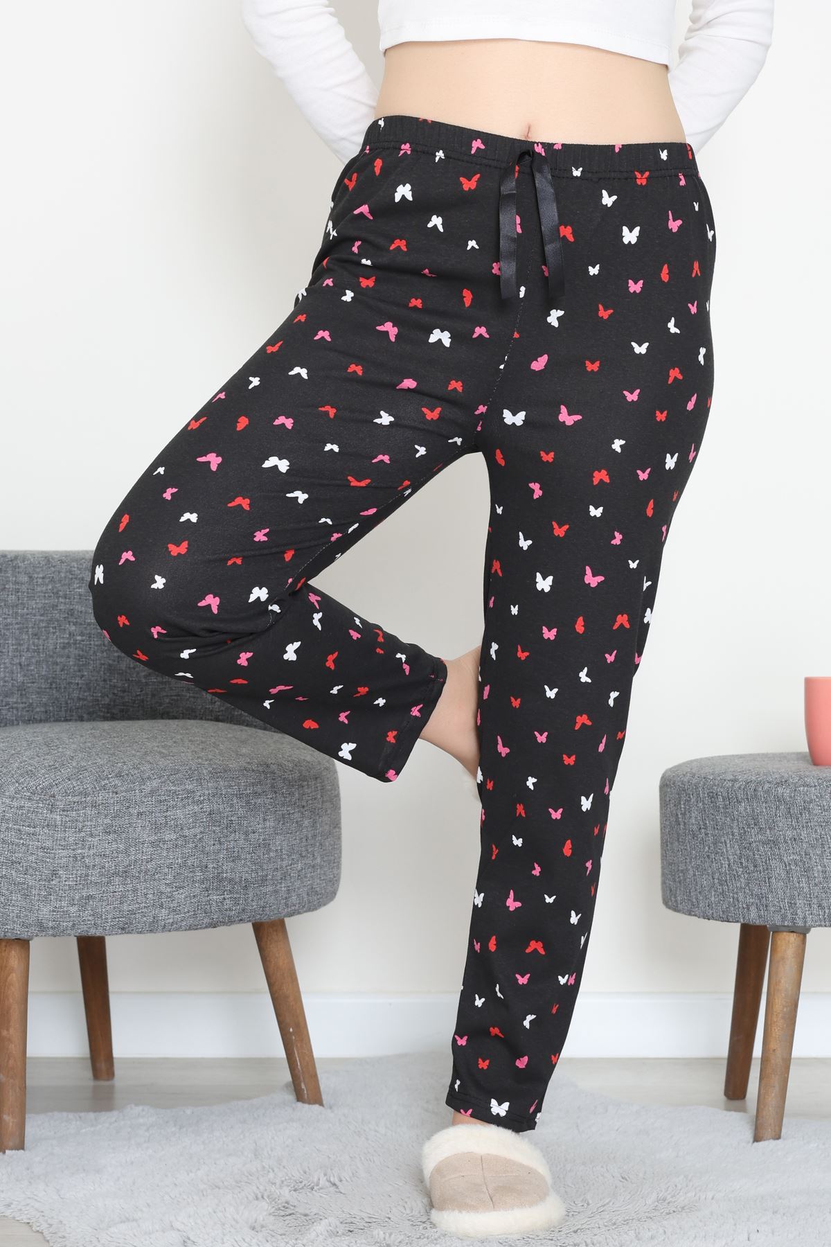 Süprem Pijama Altı Siyahkırmızı - 52125.1567.