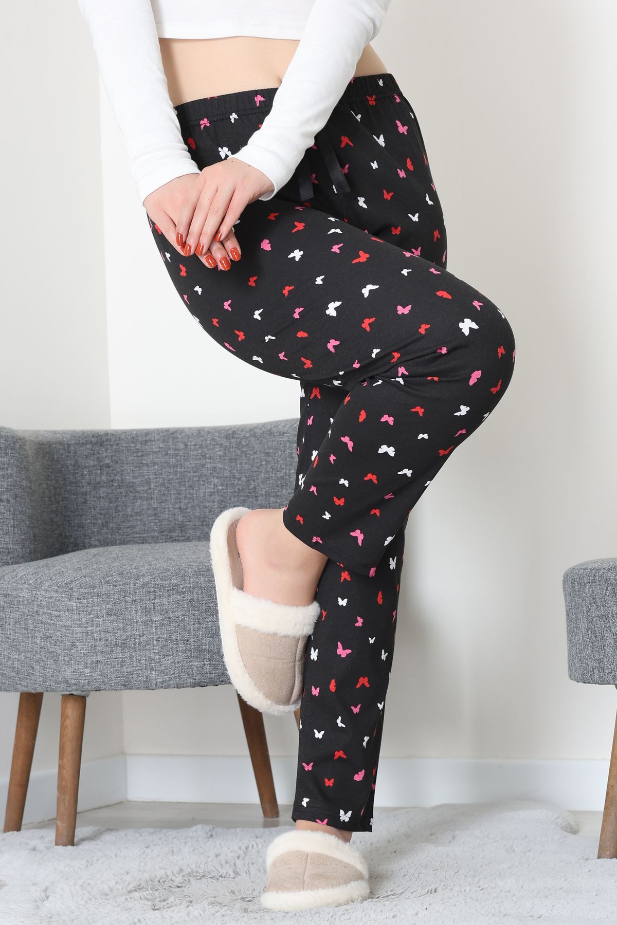 Süprem Pijama Altı Siyahkırmızı - 52125.1567.