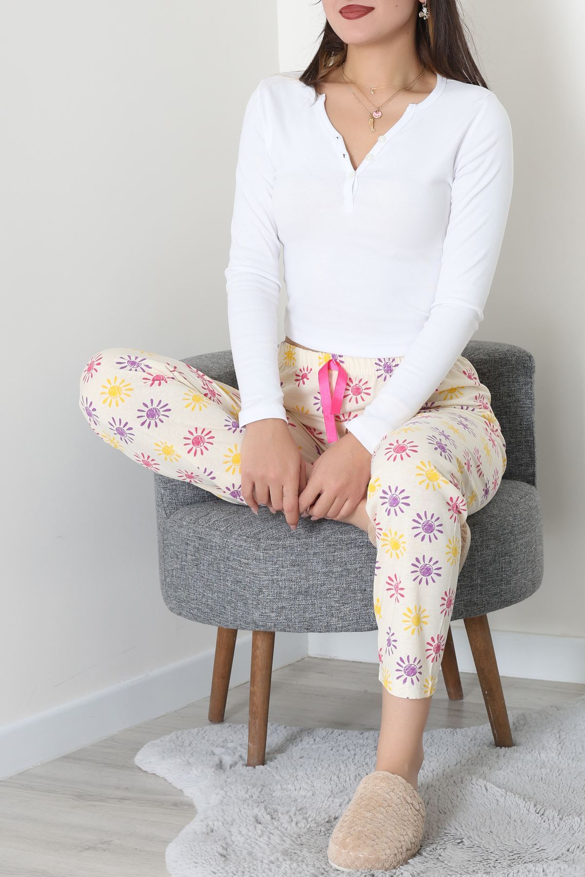 Süprem Pijama Altı Sarı - 52125.1567.