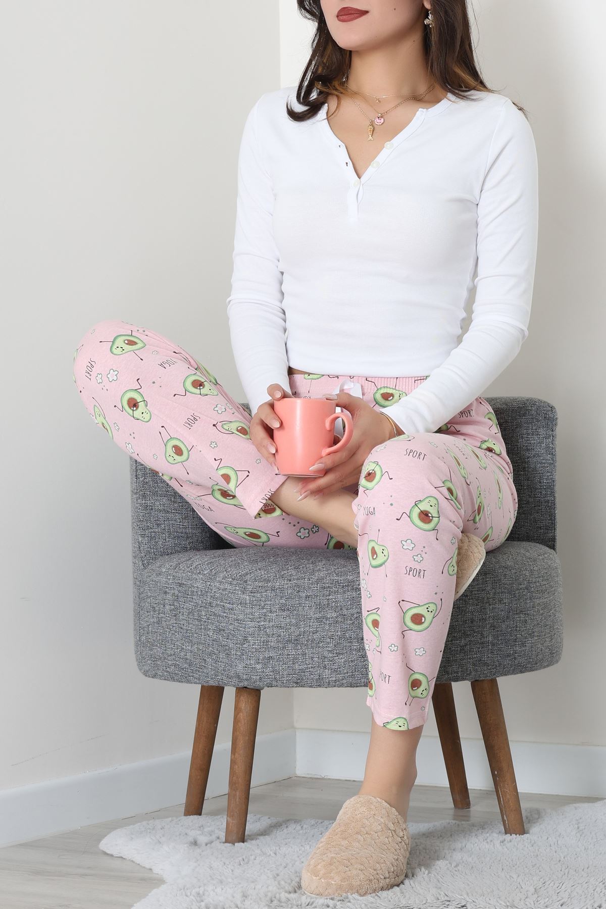 Süprem Pijama Altı Pembe - 52125.1567.