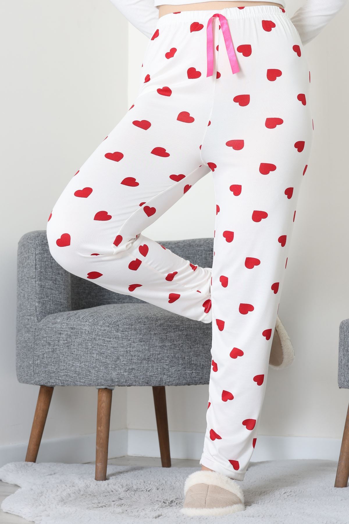 Milan Pijama Altı Beyazkırmızı - 52122.1567.