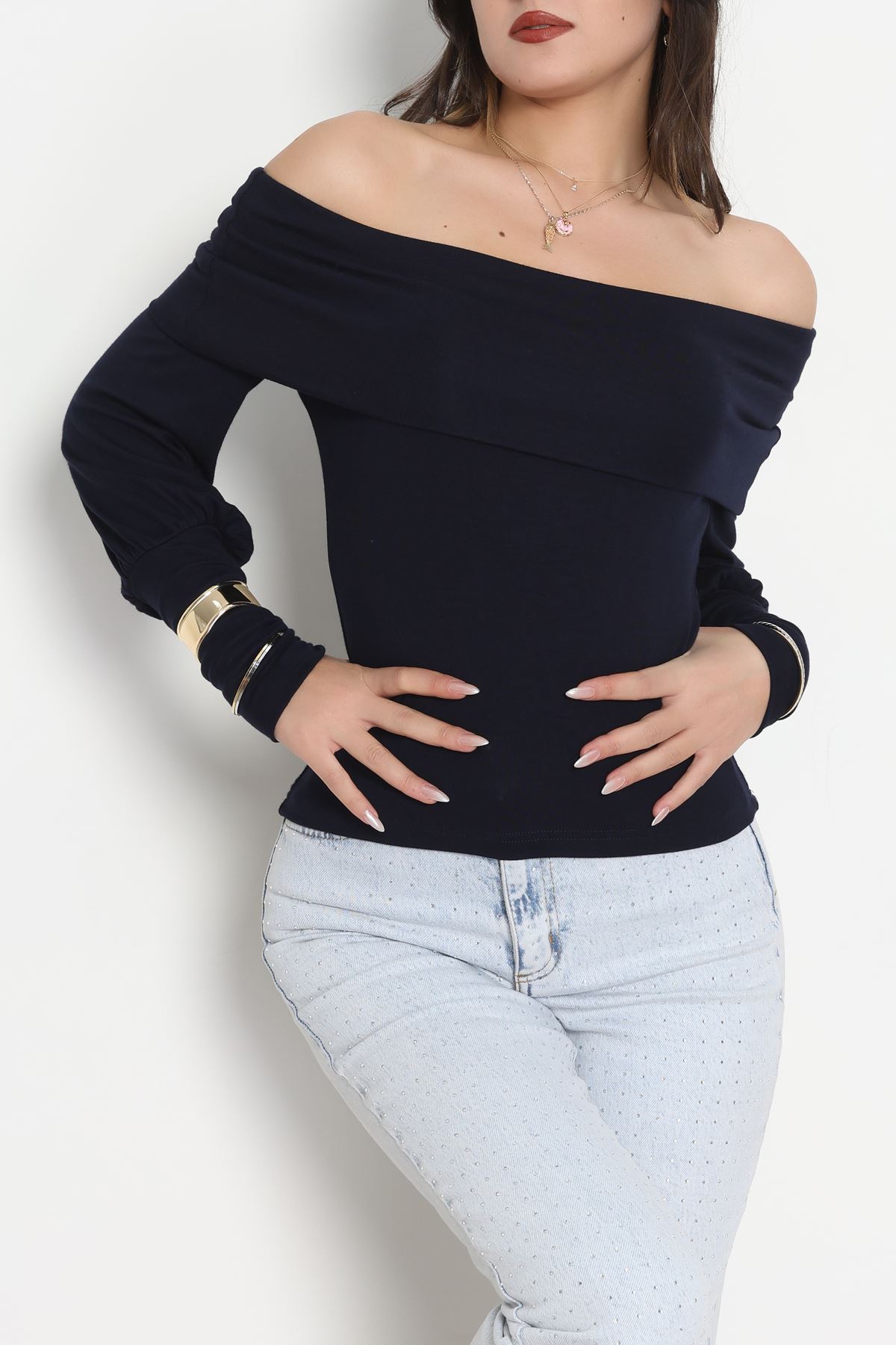 Buzzy Madonna Yaka Bluz Koyulaci - 1003.2119.