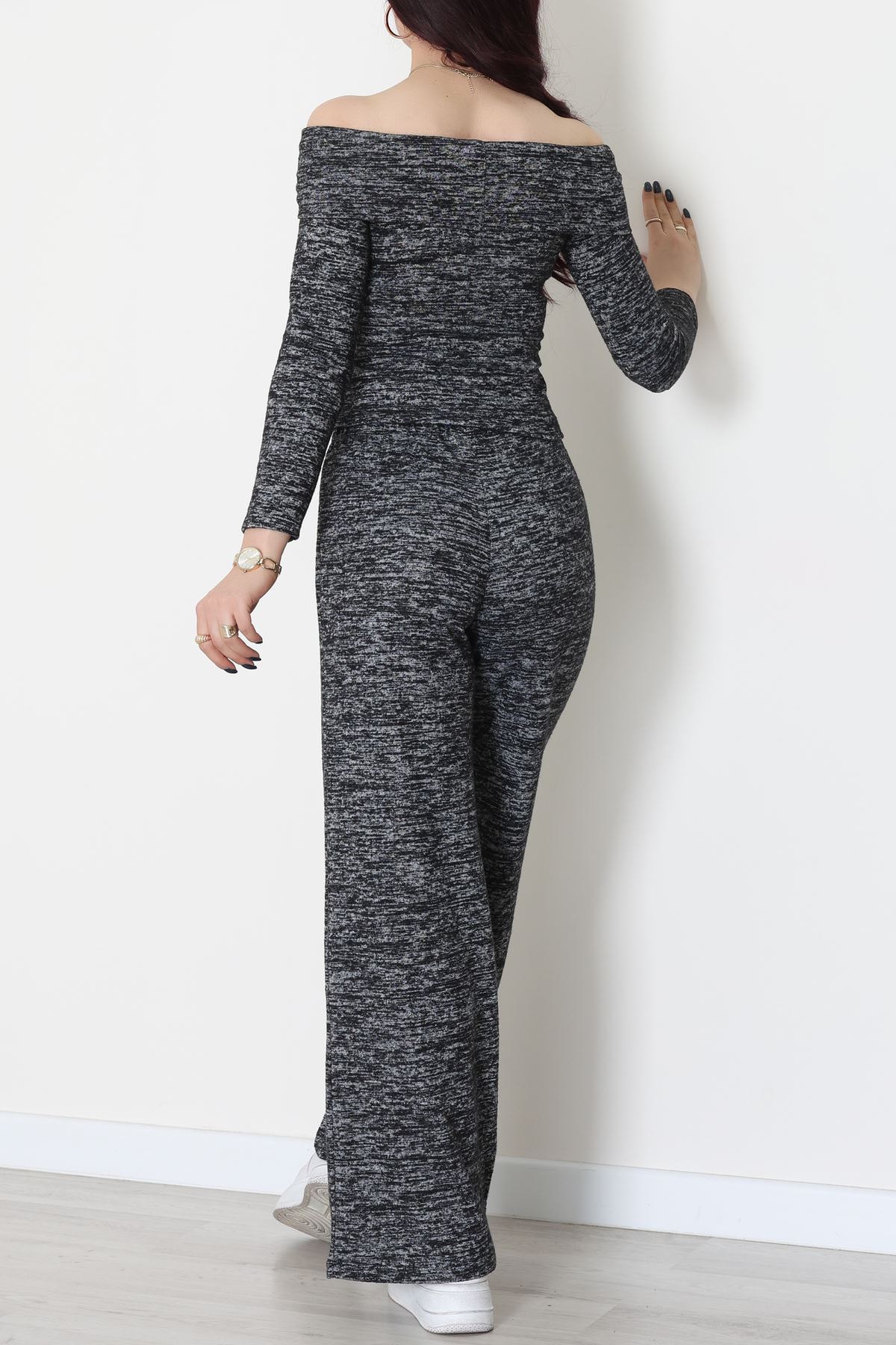 Madonna Yaka Yumoş Kumaş İkili Takım Siyah - 51095.2114.