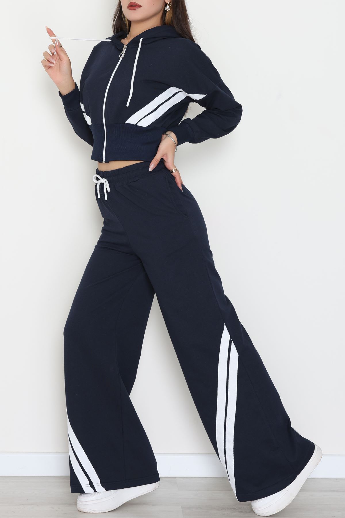 Keten Şertili 2 İplik Eşofman Takımı Lacibeyaz - 52079.1857.