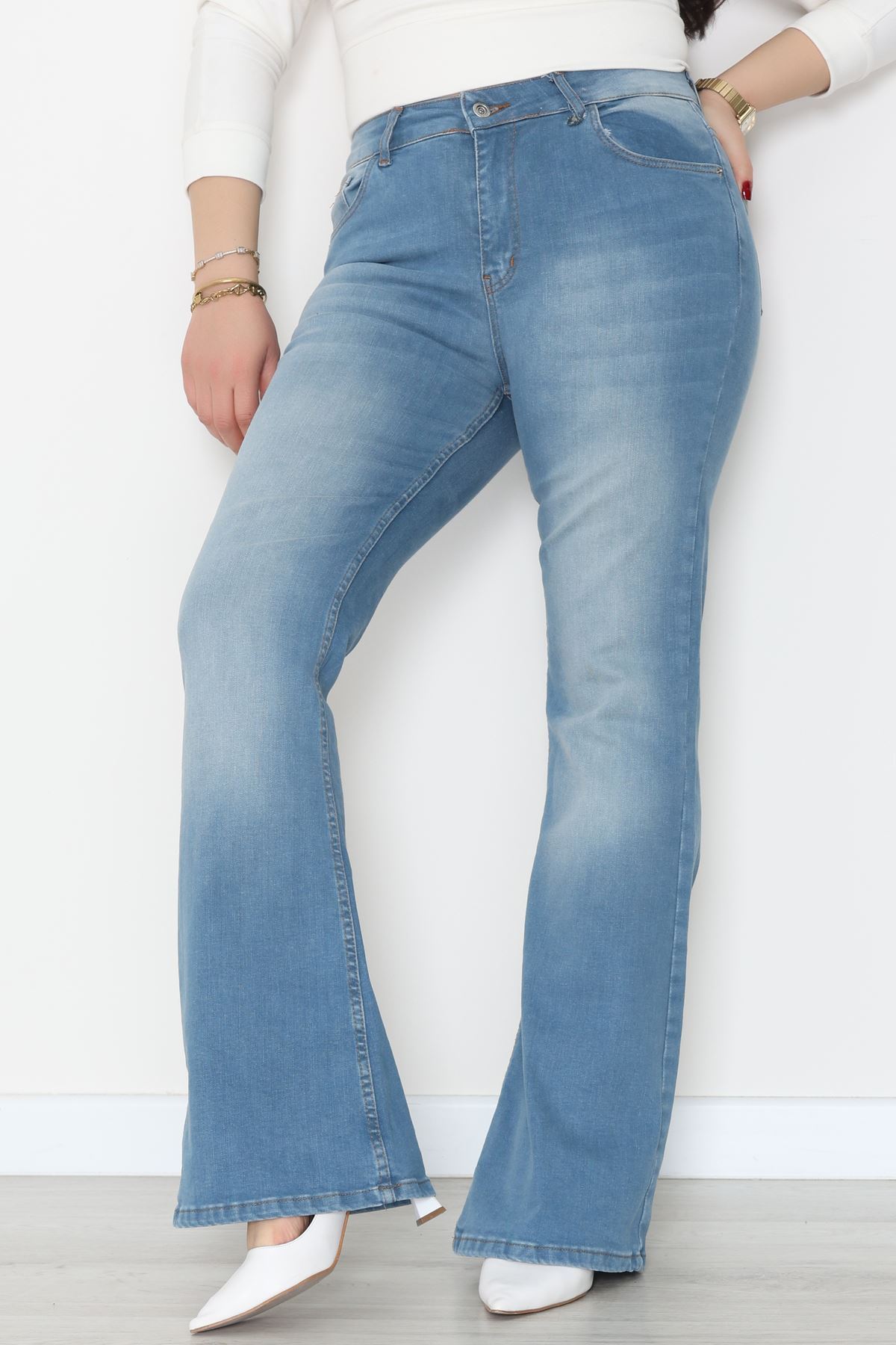 İspanyol Kot Pantolon Mavi - 31397.2088.