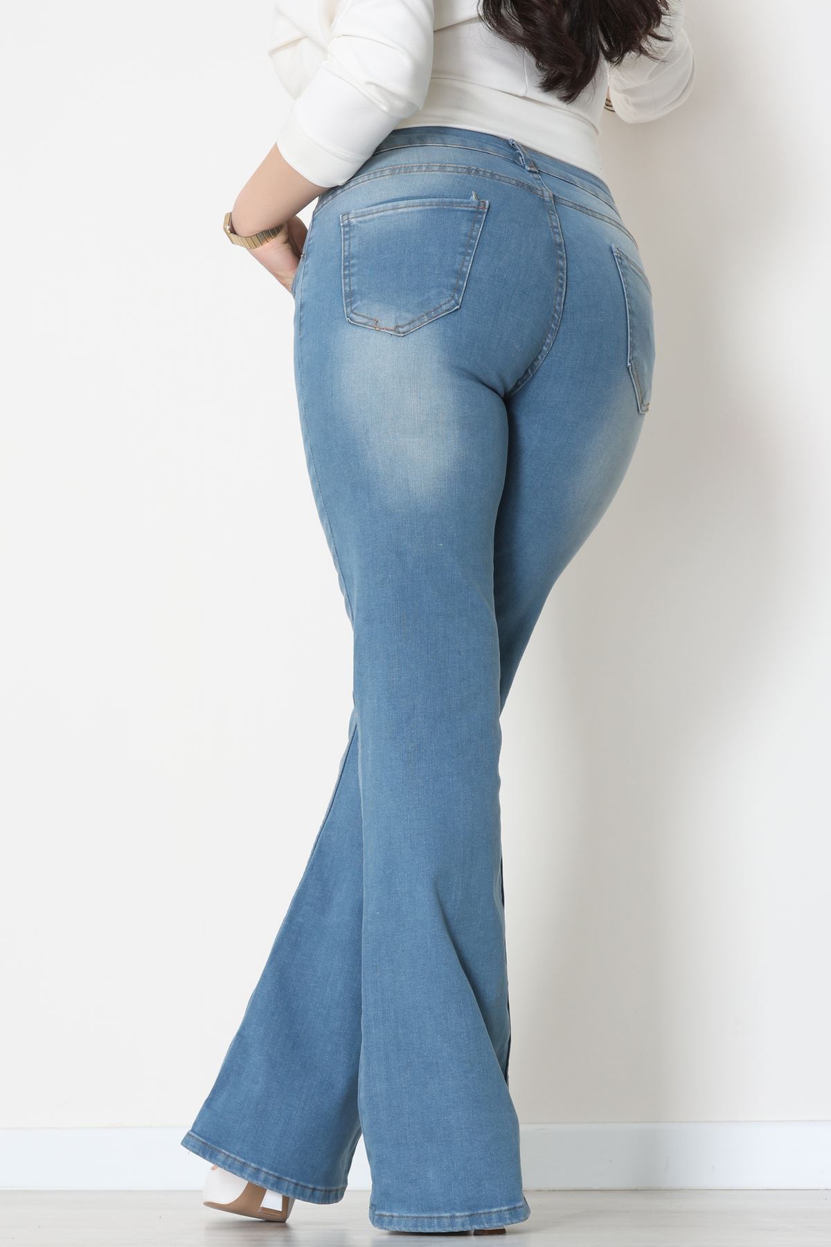 İspanyol Kot Pantolon Mavi - 31397.2088.