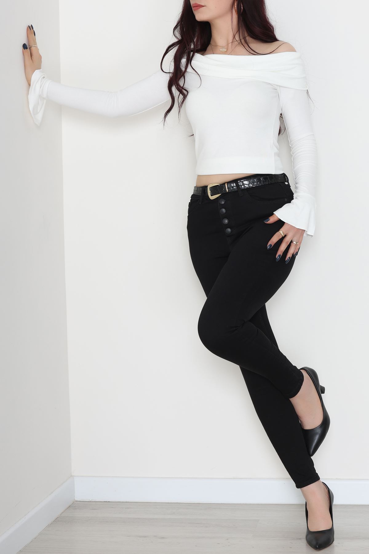 Dar Paça Kot Pantolon Siyah - 42704.2121.