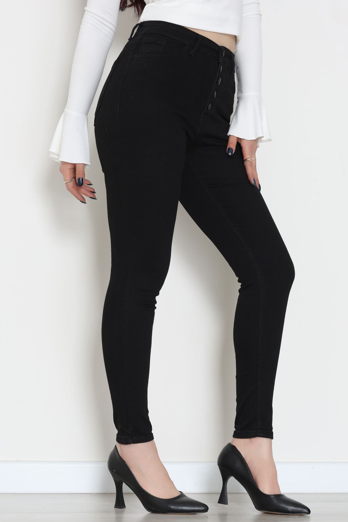 Dar Paça Kot Pantolon Siyah - 42704.2121.