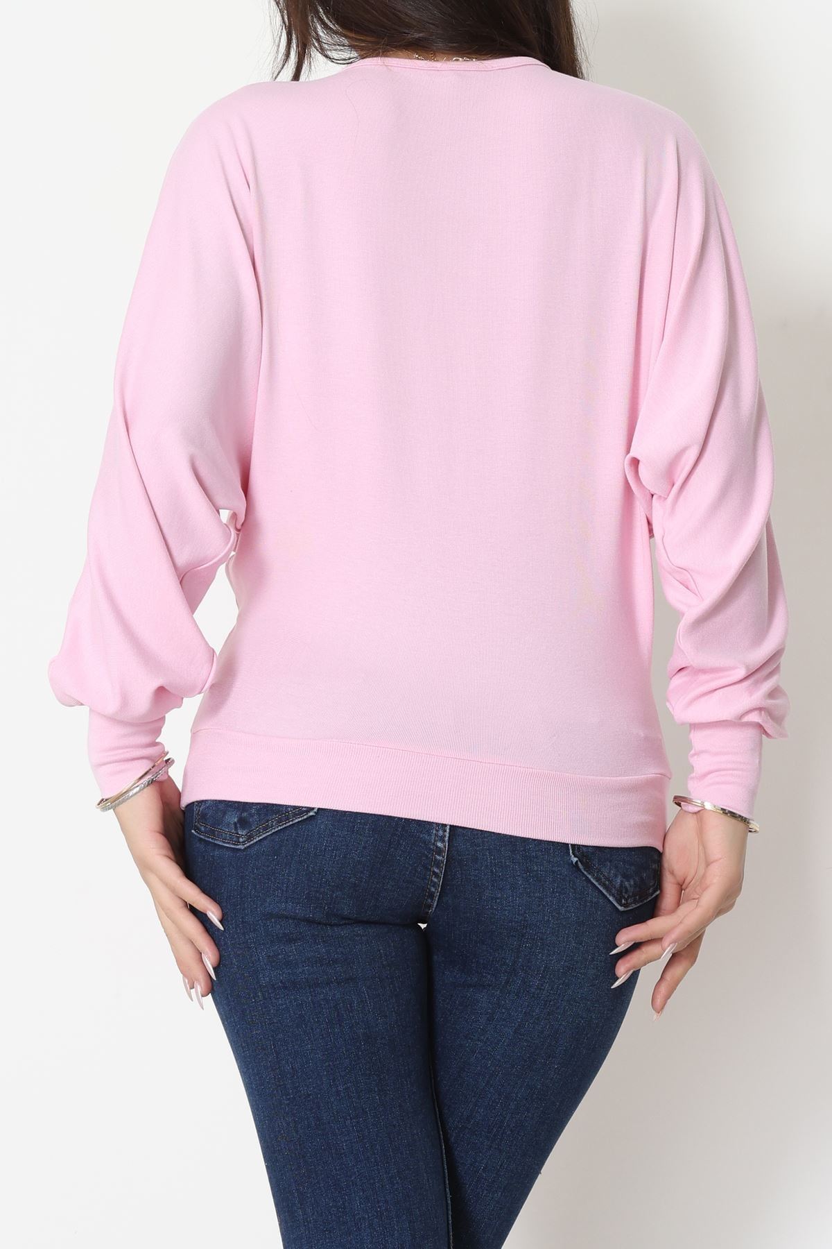 Yarasa Kol Salaş Bluz Pembe - 31740.2115.