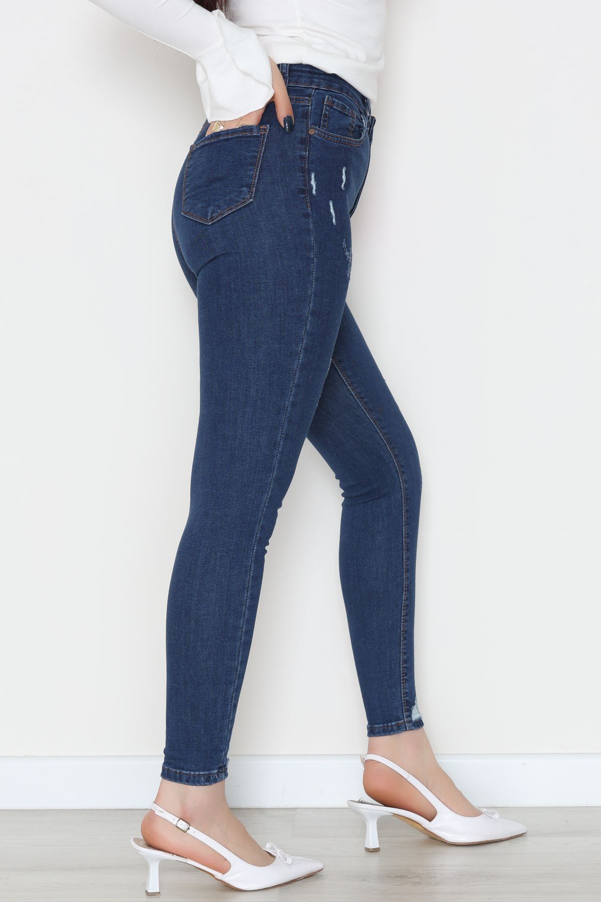 Dar Paça Kot Pantolon Mavi - 42701.2121.