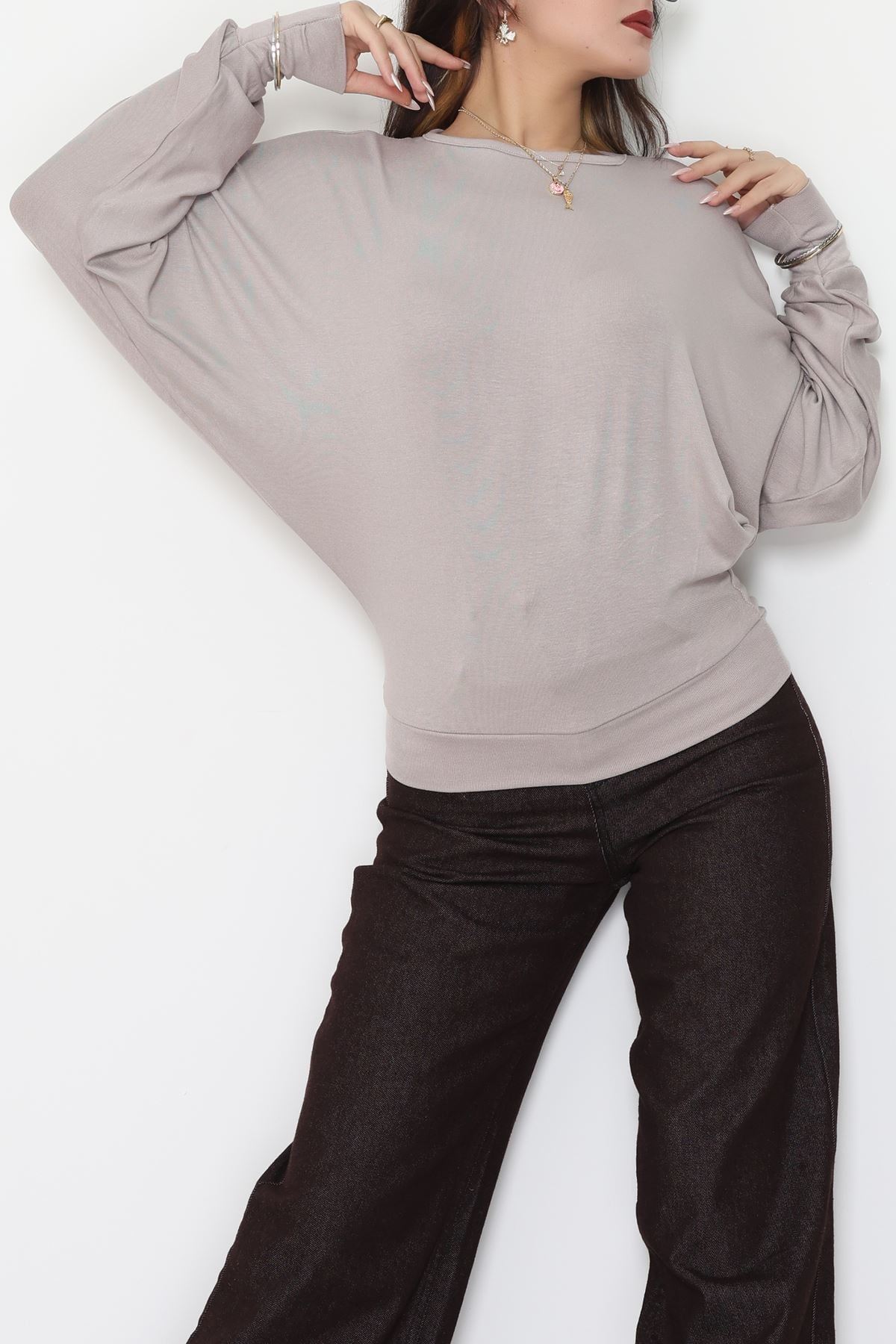 Yarasa Kol Salaş Bluz Taş - 31740.2115.