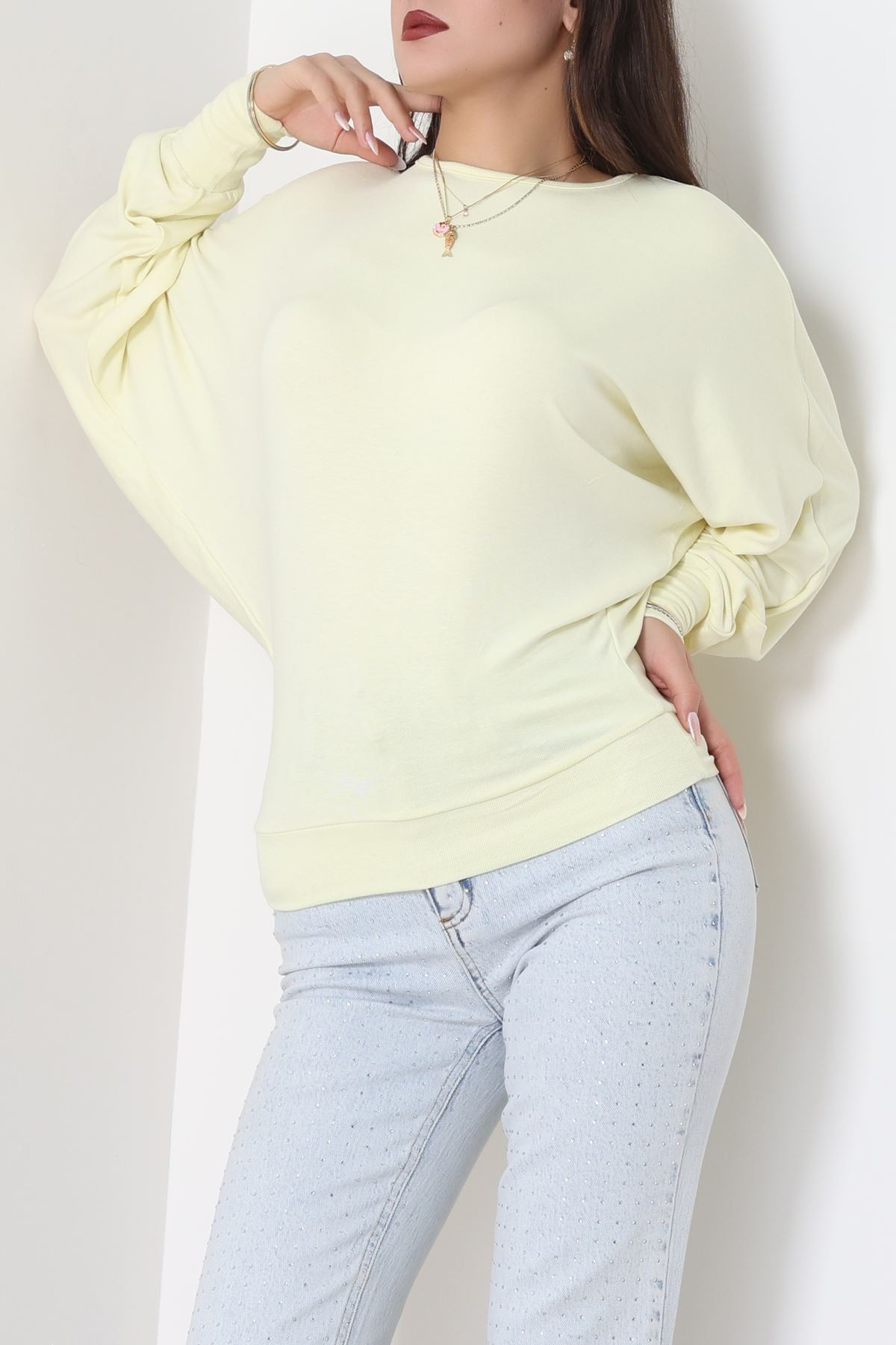 Yarasa Kol Salaş Bluz Sarı - 31740.2115.