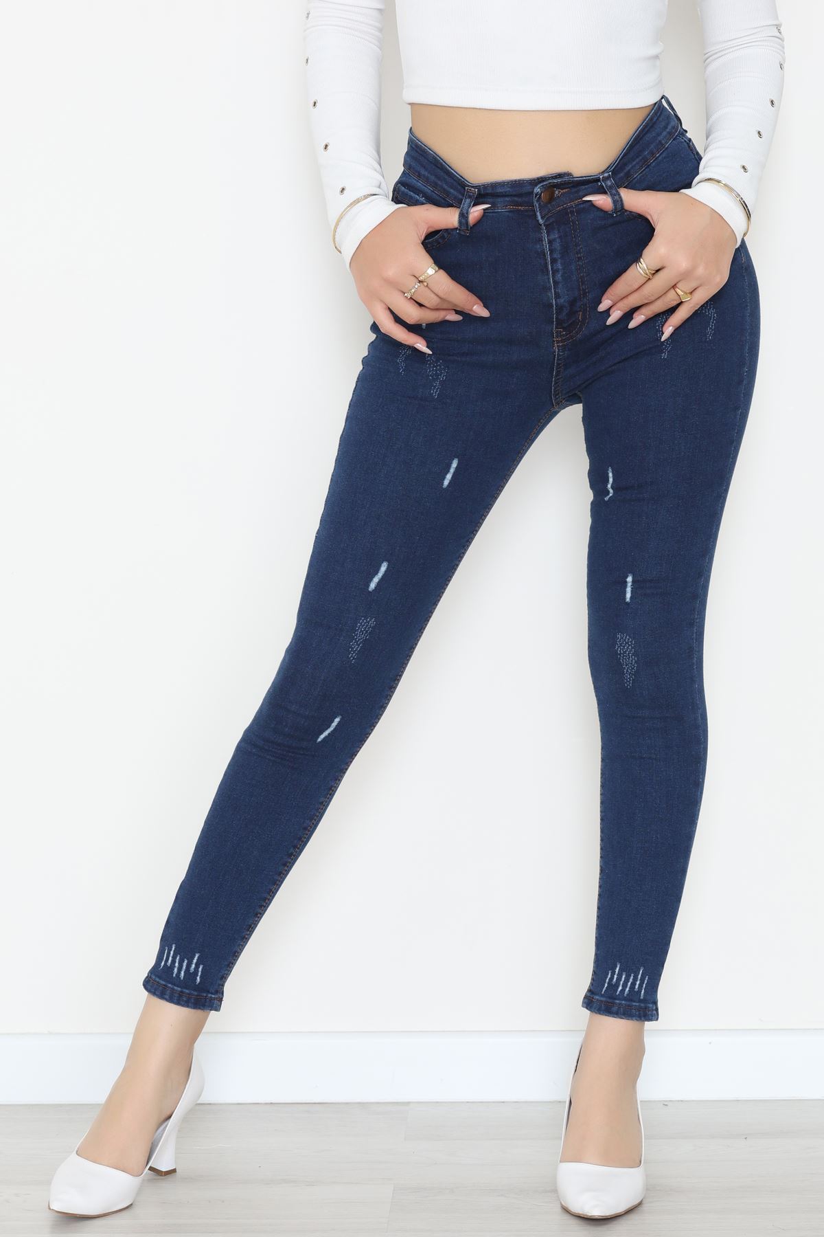 Dar Paça Kot Pantolon Koyumavi - 42702.2121.