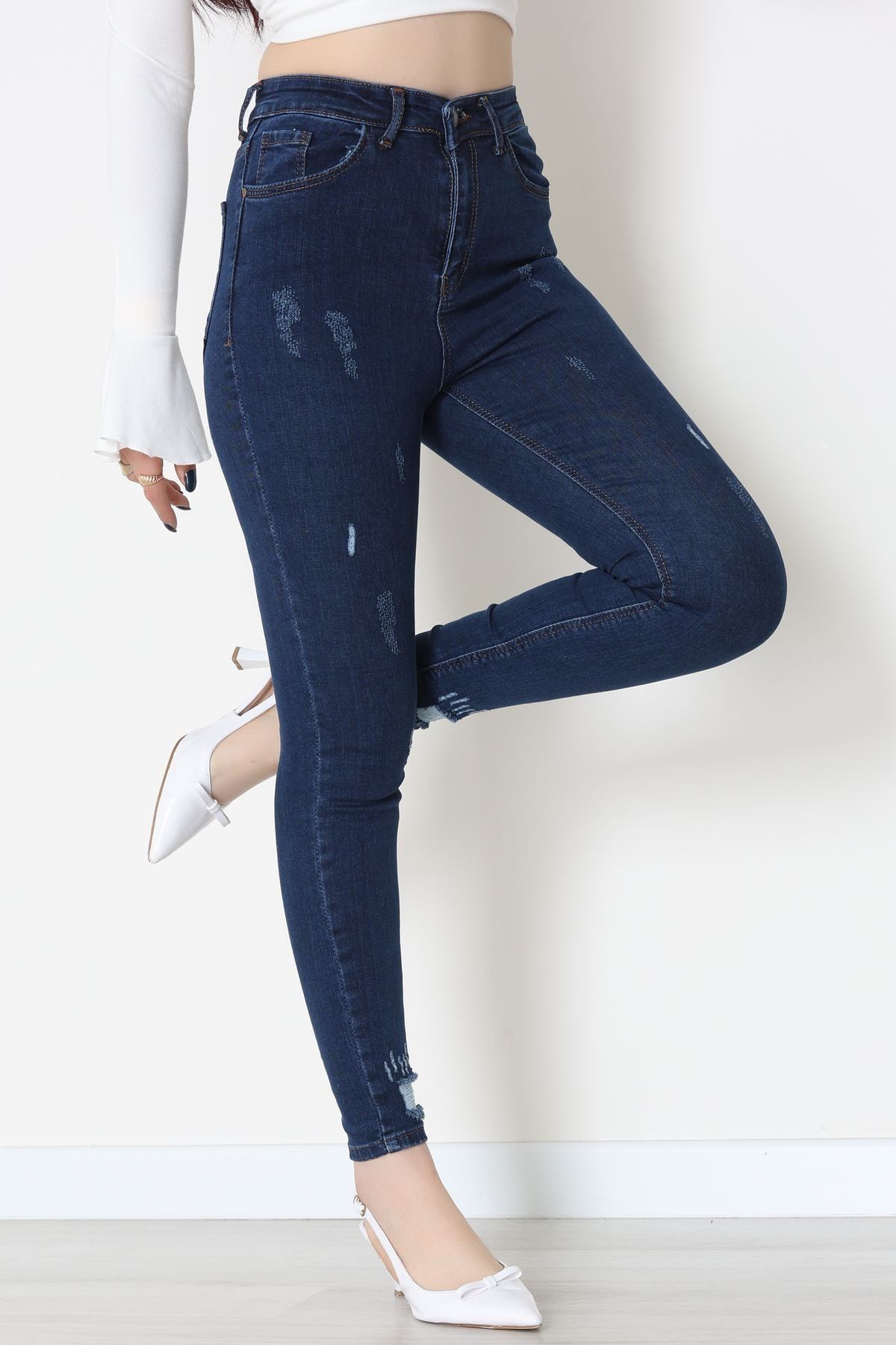 Dar Paça Kot Pantolon Koyumavi - 42701.2121.