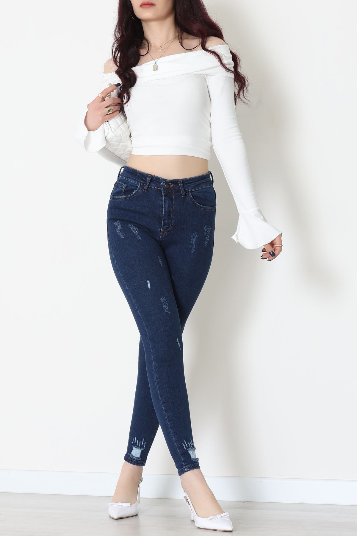 Dar Paça Kot Pantolon Koyumavi - 42701.2121.