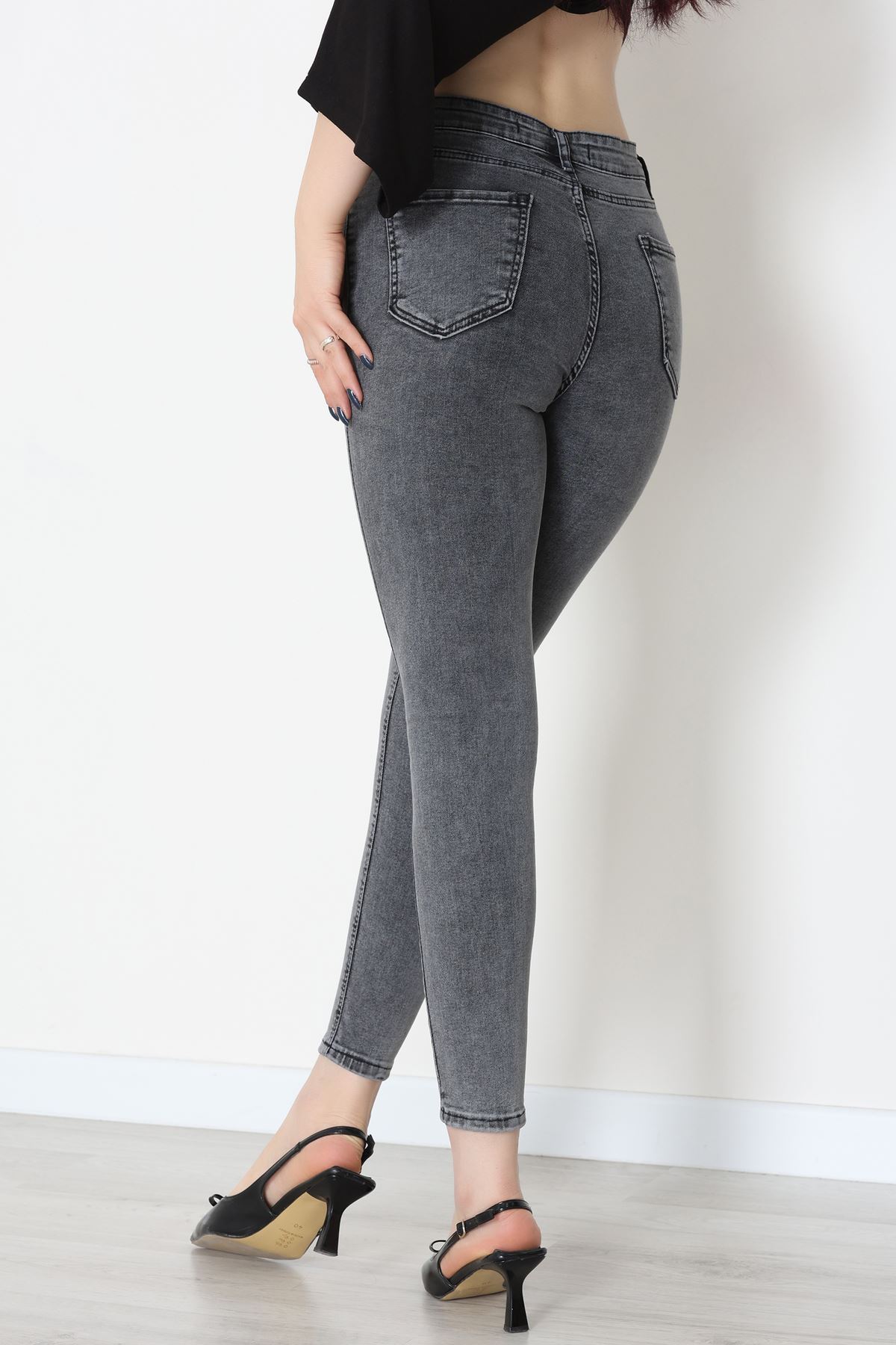 Dar Paça Kot Pantolon Füme - 42704.2121.