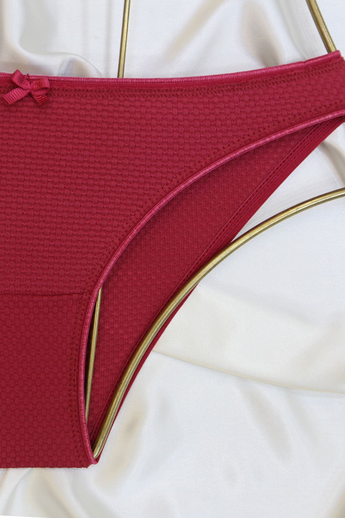 Küçük Petek Sütyen Takım Boş Kap Vişne - 2526-B.1783.